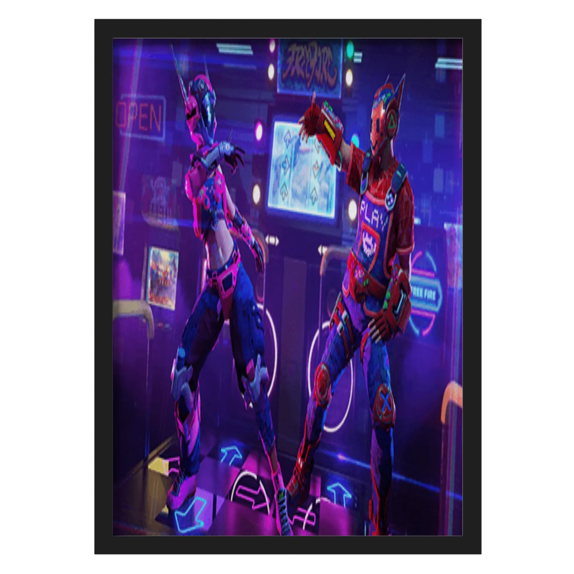 Quadro A3 personalizado FREE FIRE - Imagem 1