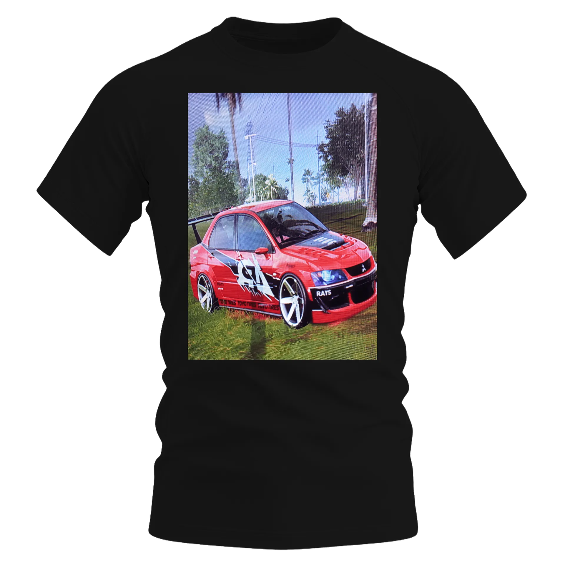Camiseta Dry Fit Estampa Streamer Neon Preto 100% Poliéster - Imagem 1