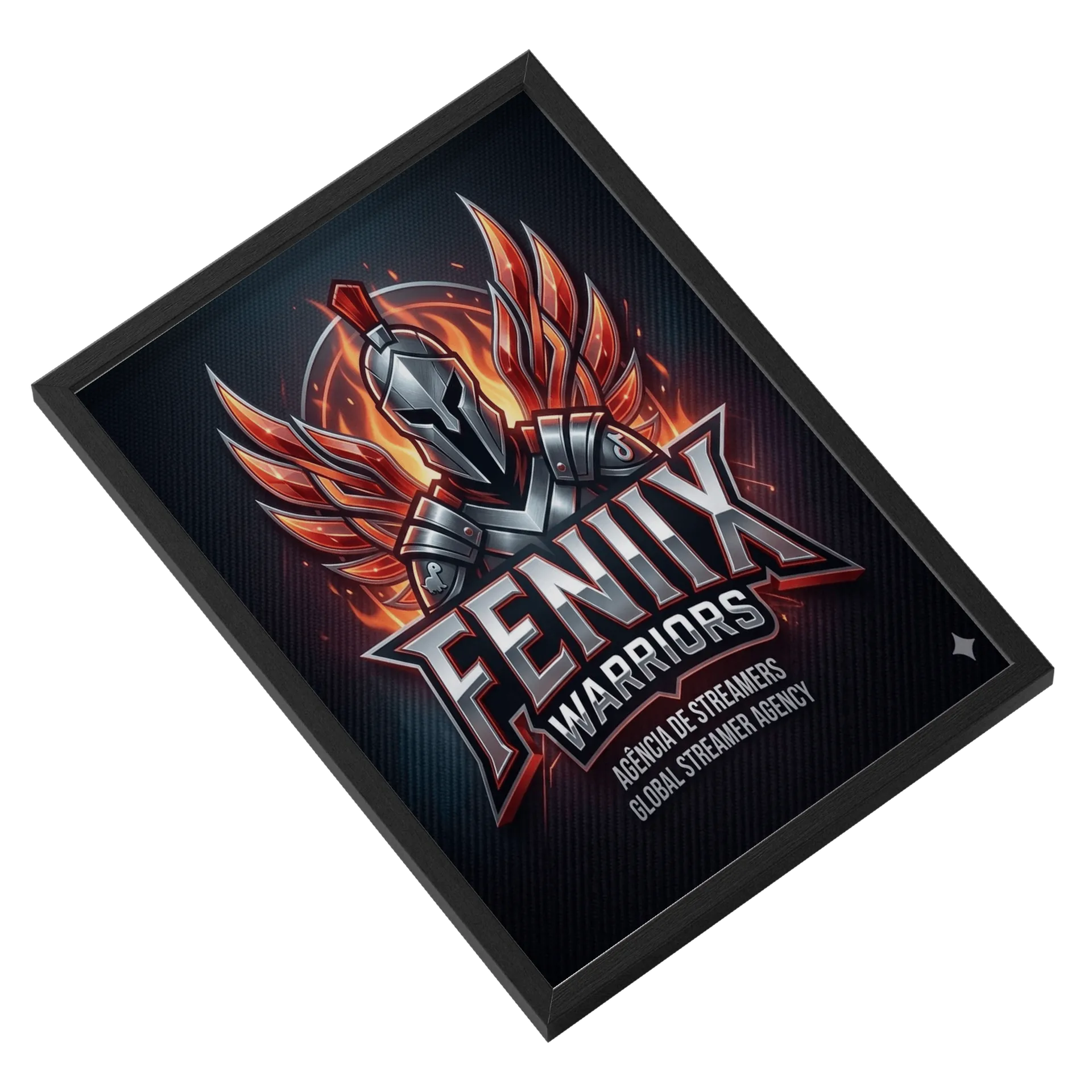 Quadro da Agência Fênix Warriors em MDF e Vidro A3 de Agência Fênix Warriors