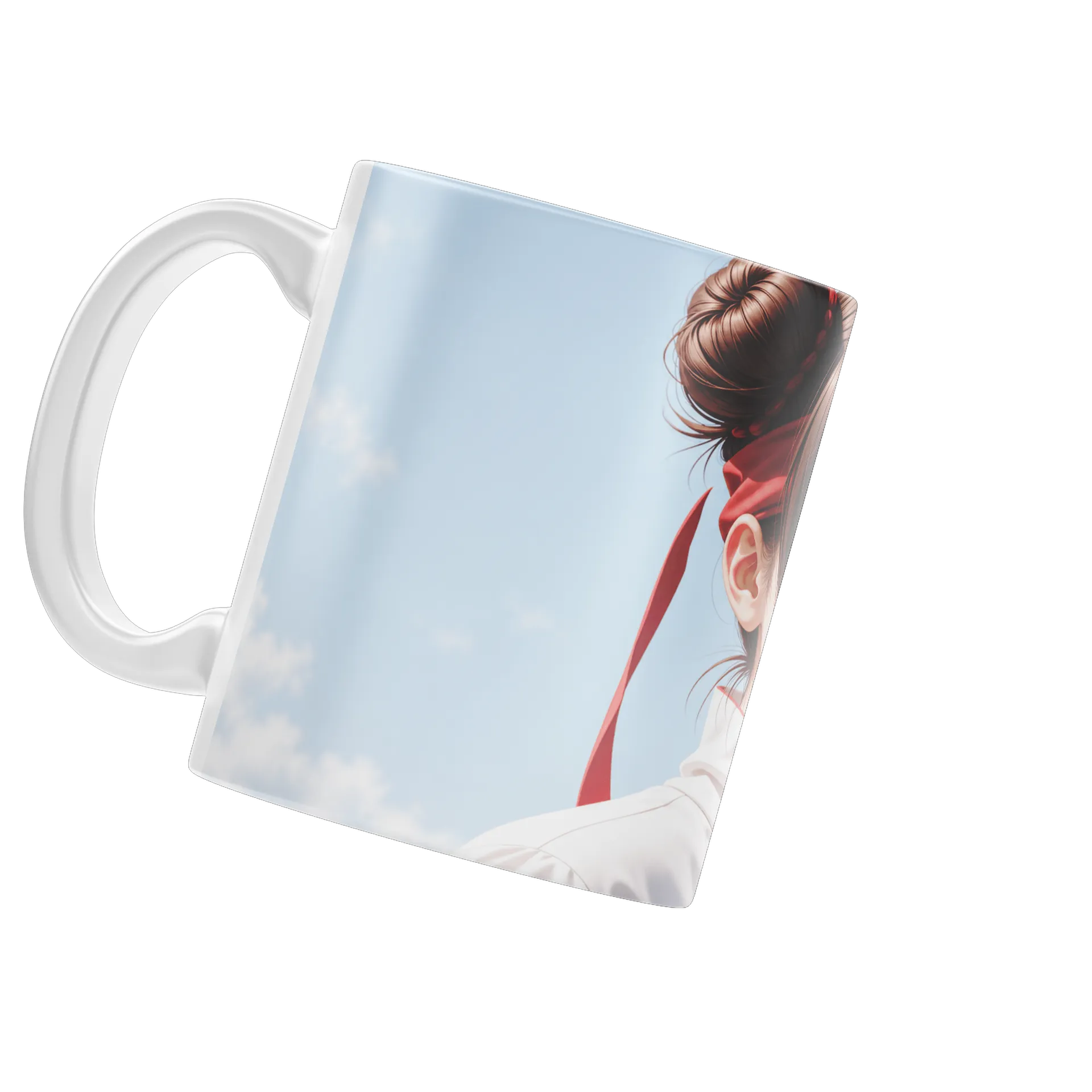 Caneca Porcelana Ninja com Bandana Anime 325ml - Imagem 3