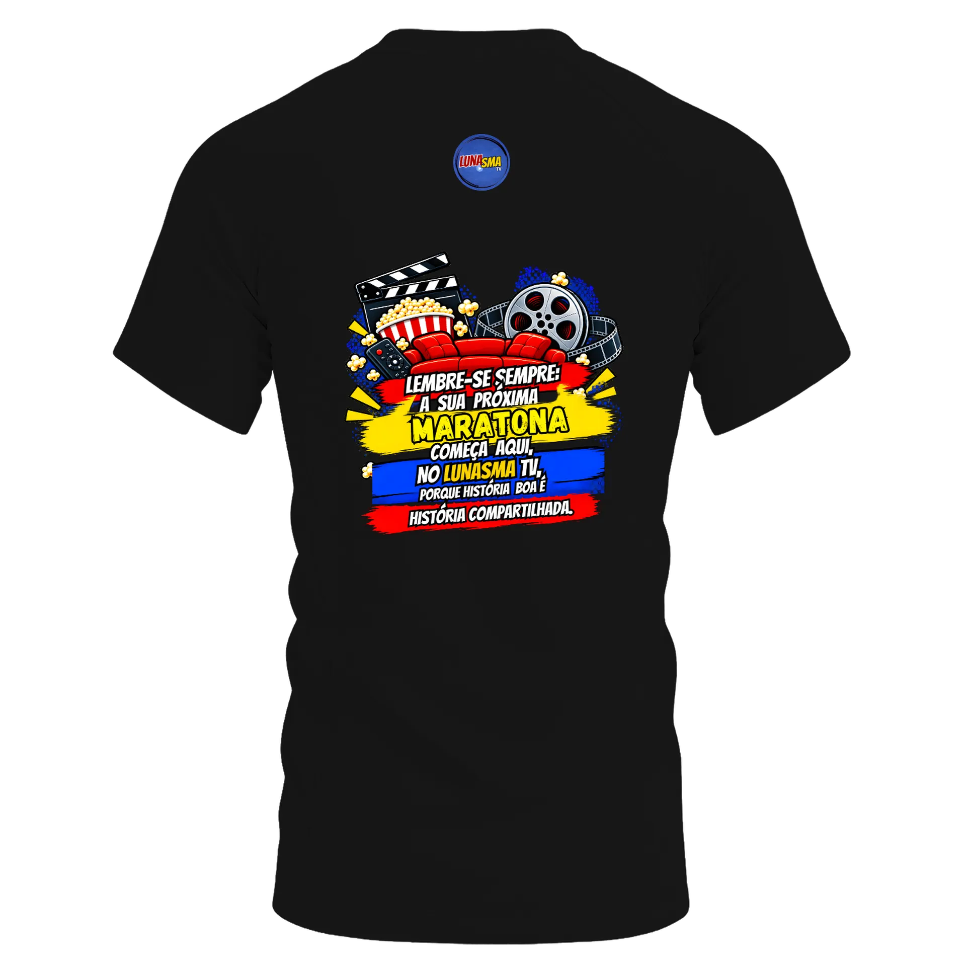 Camiseta Dry Fit Logo Lunasma TV Cinema Colorido Poliéster - Imagem 2