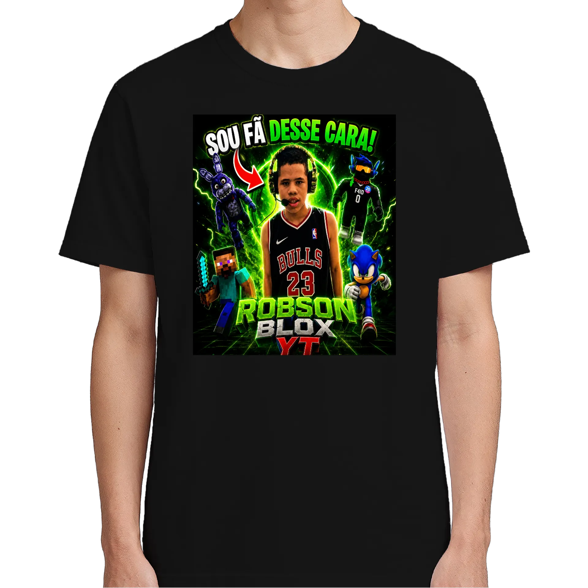 Camiseta dos fãs do Robson Blox YT  - Imagem 5