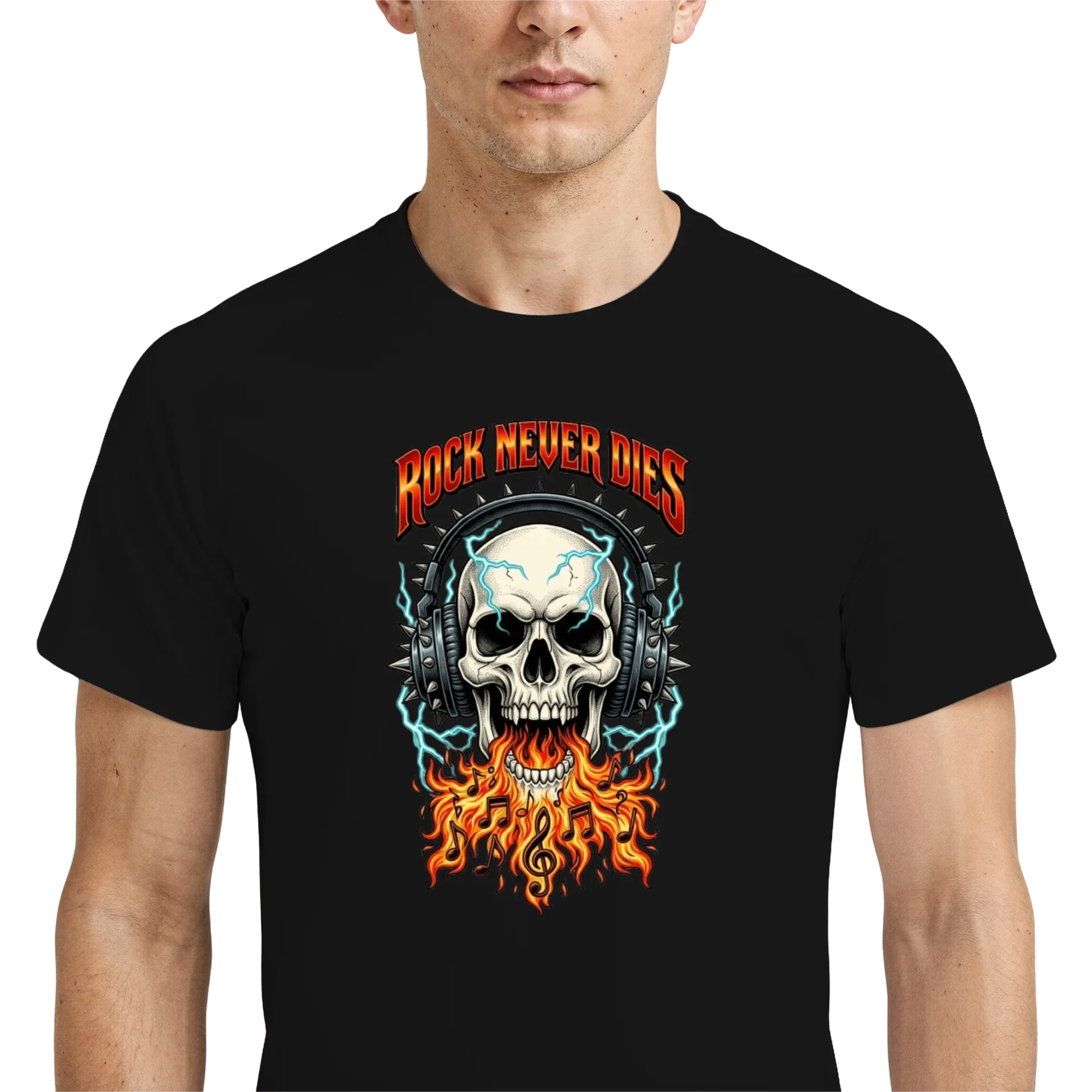 Camiseta "ROCK NEVER DIES"  2 - Imagem 4