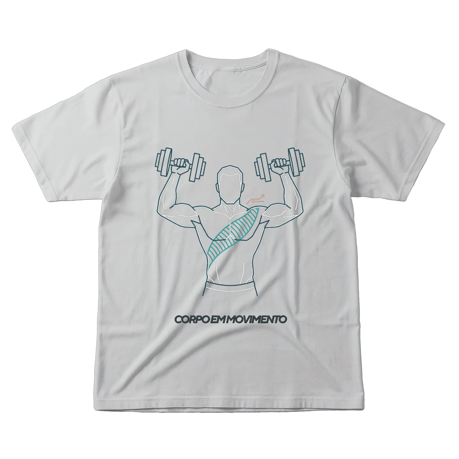 Camiseta Homem em Movimento 100% Algodão - Imagem 1
