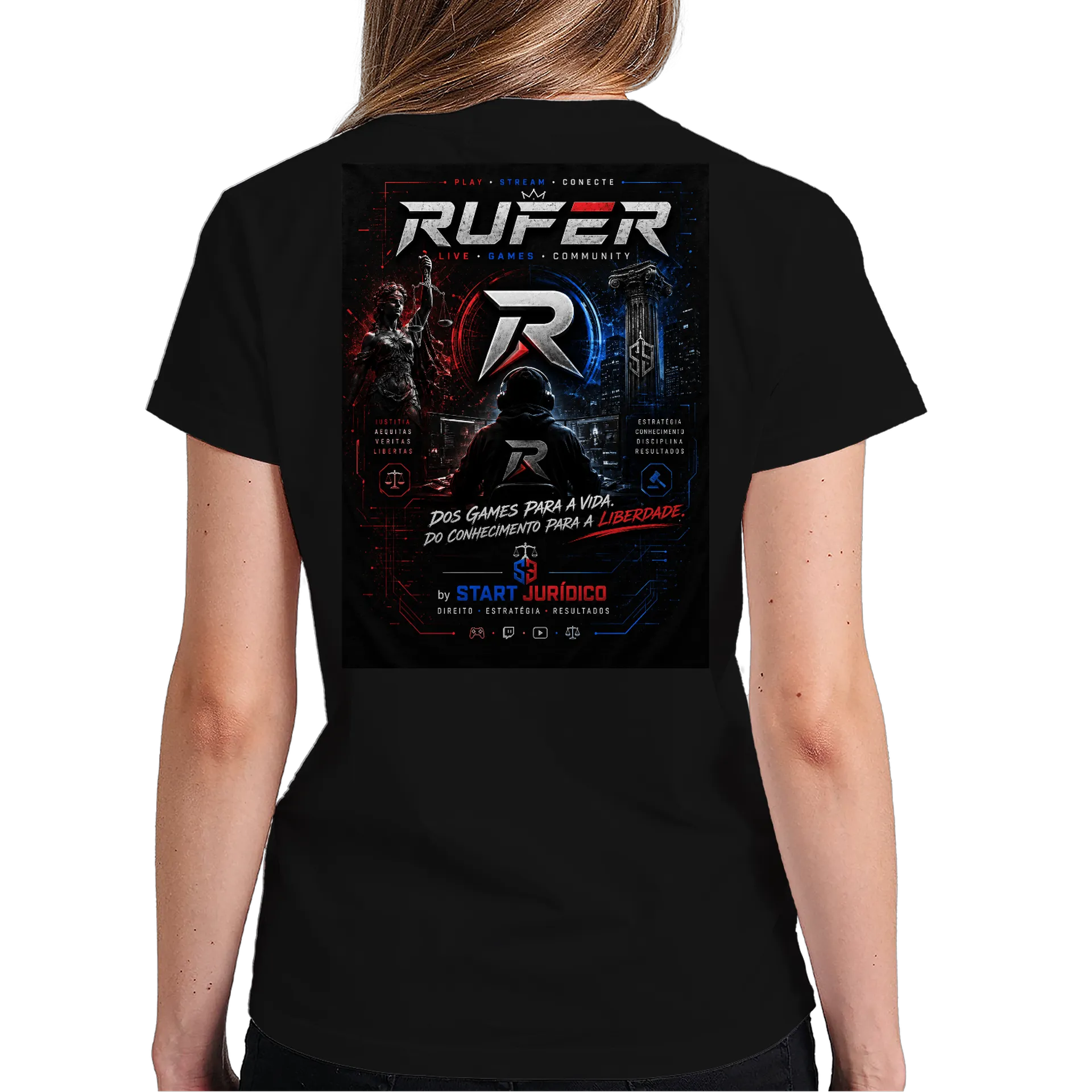 Camiseta Dragão Vermelho 100% Algodão de Rufer — imagem 5 de 6