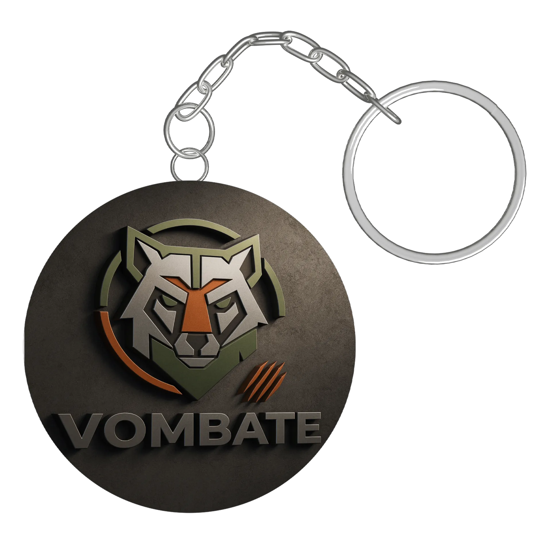 Chaveiro MDF Logo Vombate 5x5cm - Imagem 3