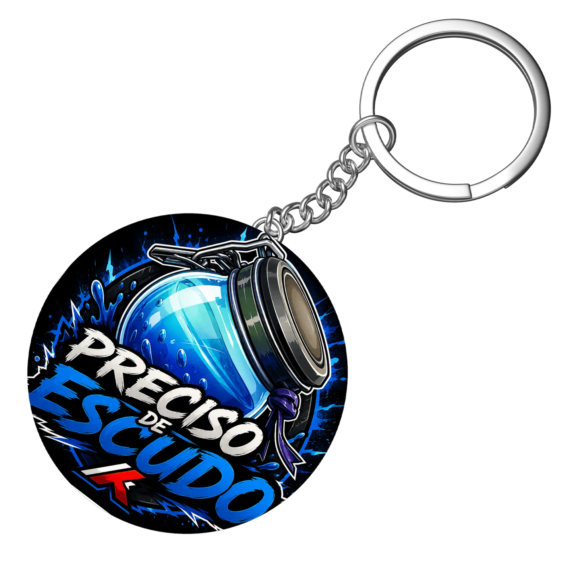 Chaveiro MDF Estampa Precisando de Escudo - Imagem 4