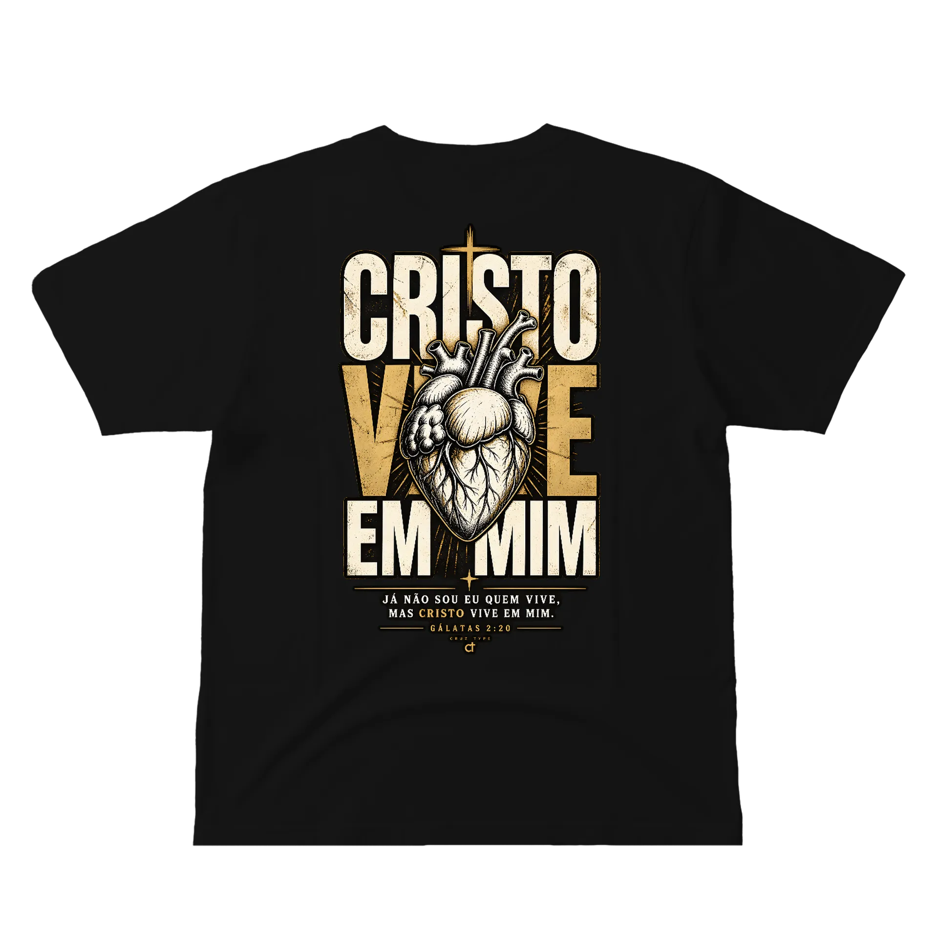 Camiseta Estampa Cristã Coração Anatômico 100% Algodão de NARROW — imagem 1 de 6