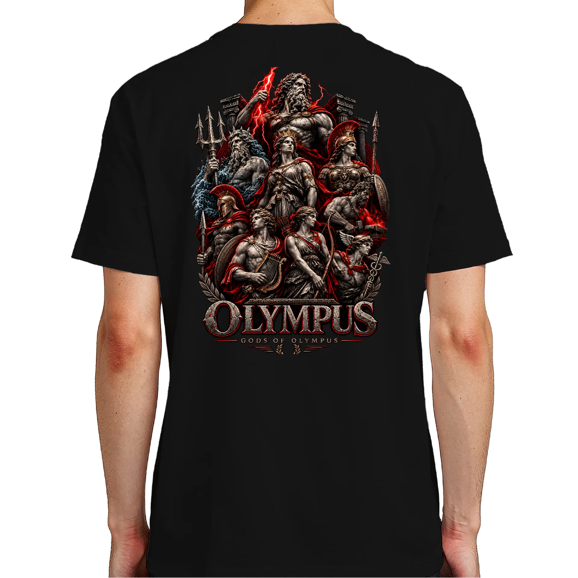 Camiseta Deuses do Olimpo Estampa Realista 100% Algodão - Imagem 6