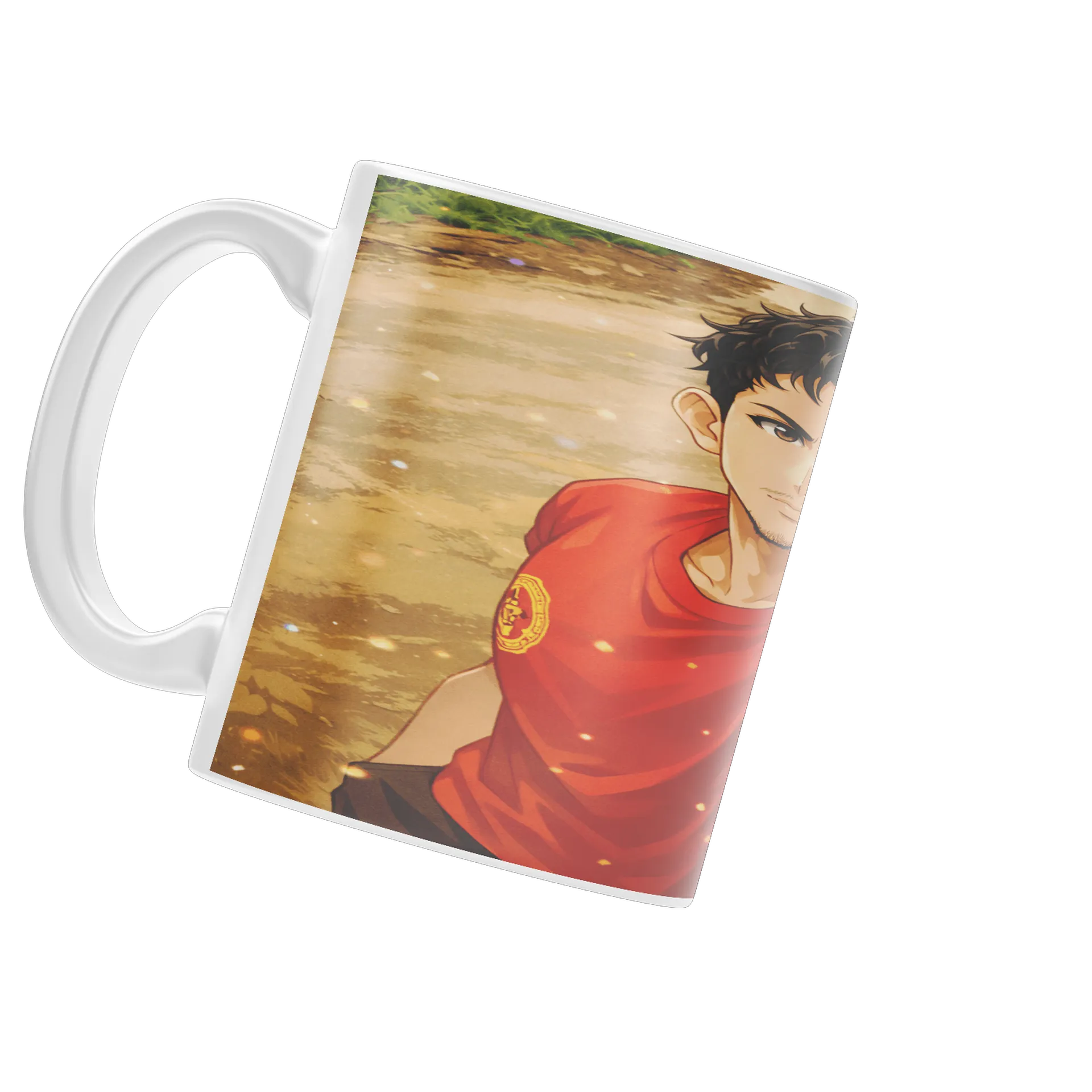 Caneca Porcelana Estampa Lobo e Personagem 325ml de DSA