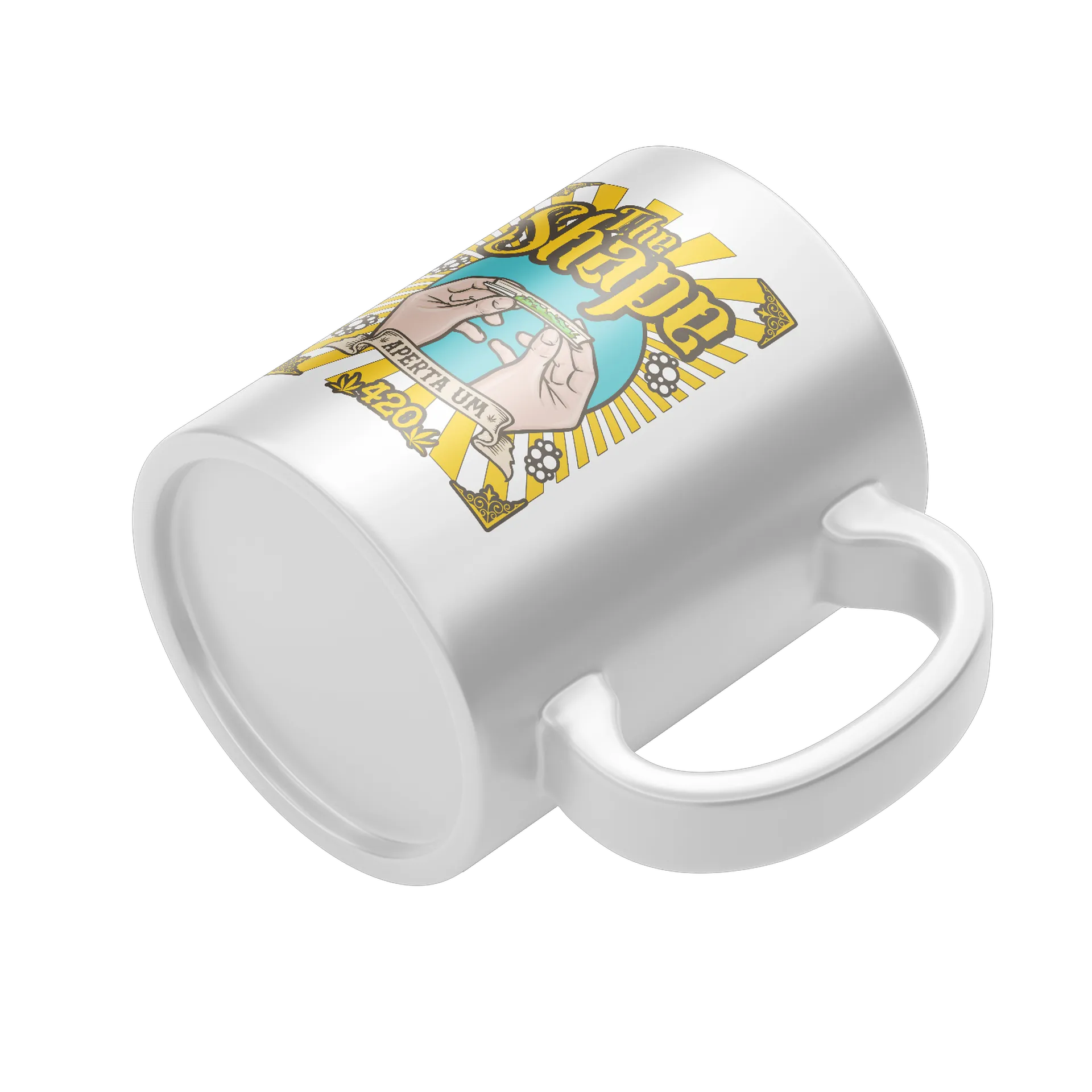 Caneca Porcelana Estampa The Shape 325ml - Imagem 4