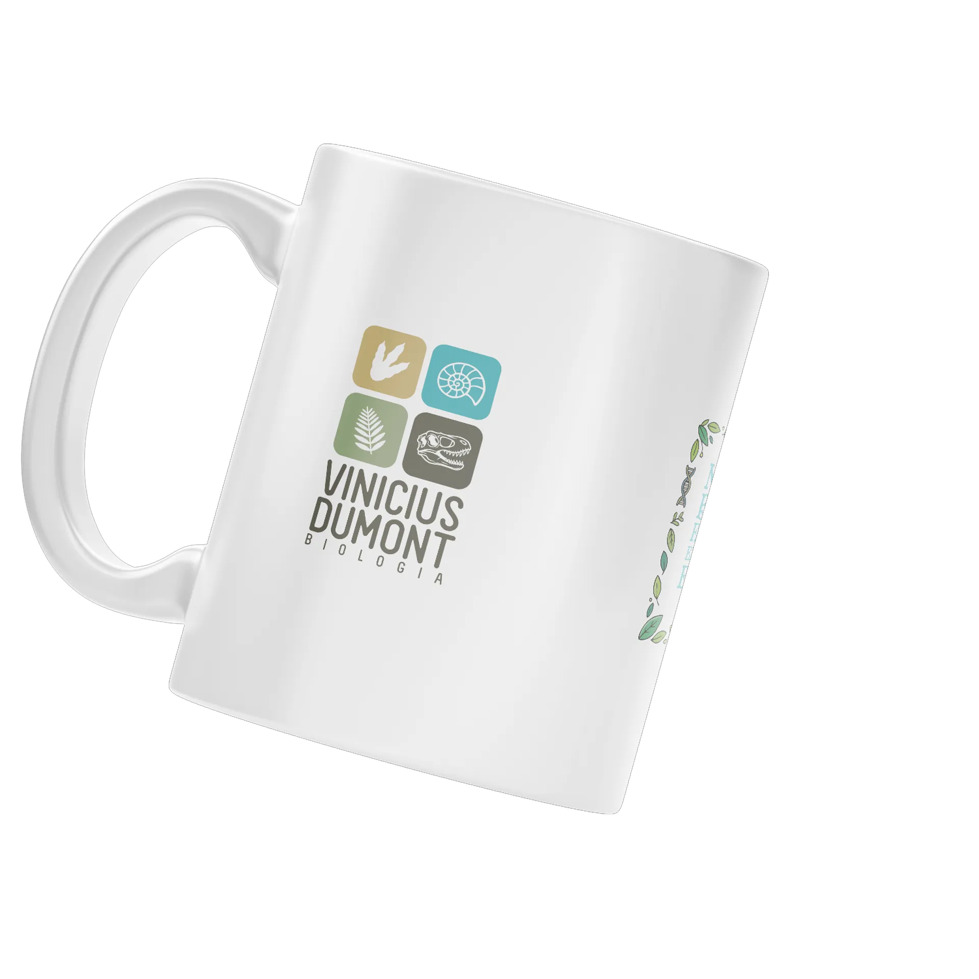 Caneca Porcelana Frase Evolução NADA NA BIOLOGIA 325ml - Imagem 3