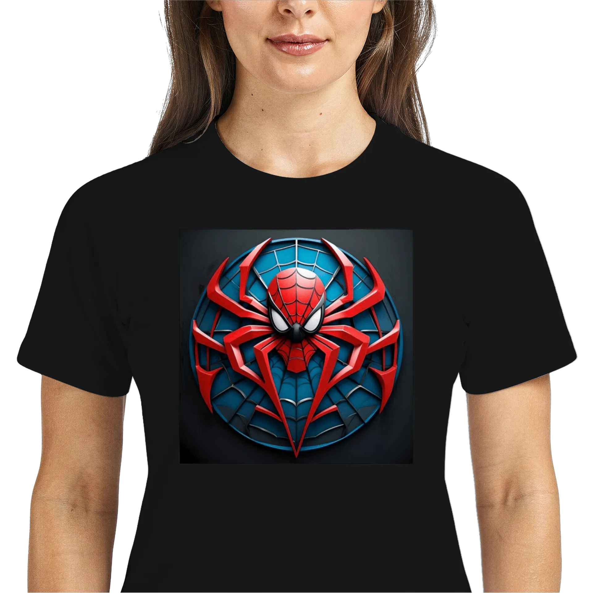 Camiseta Dry Fit Aranha Vermelha Estampa Personalizada - Imagem 3