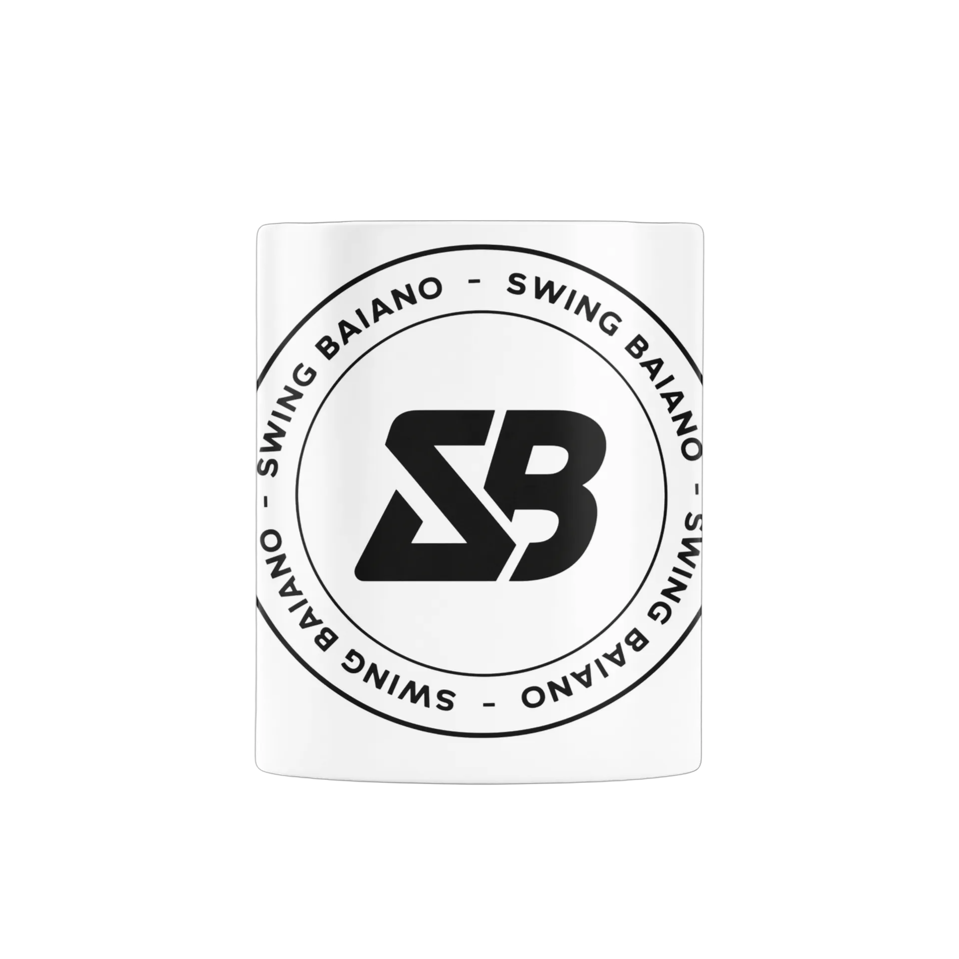 Caneca Porcelana Estampa Branca “SB” de OXEKiU — imagem 2 de 4