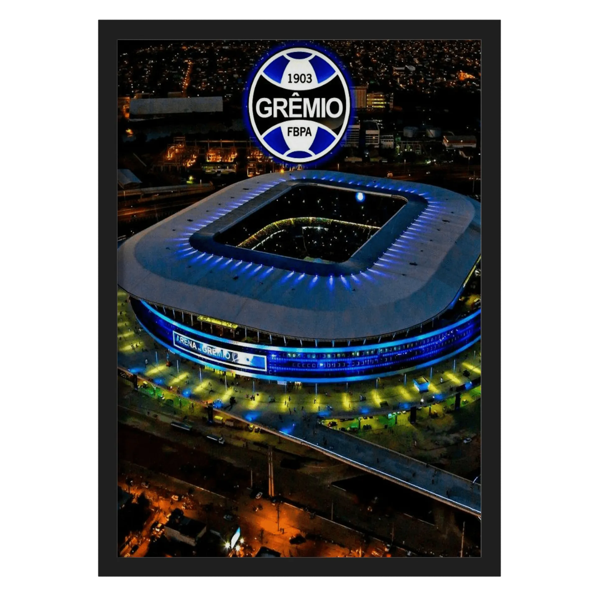 Quadro A3 personalizado Grêmio  - Imagem 1