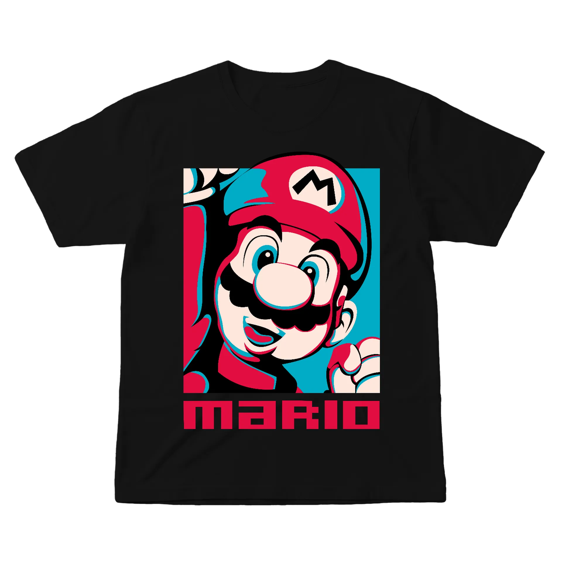 Camiseta Mario Estampa Colorida 100% Algodão - Imagem 1