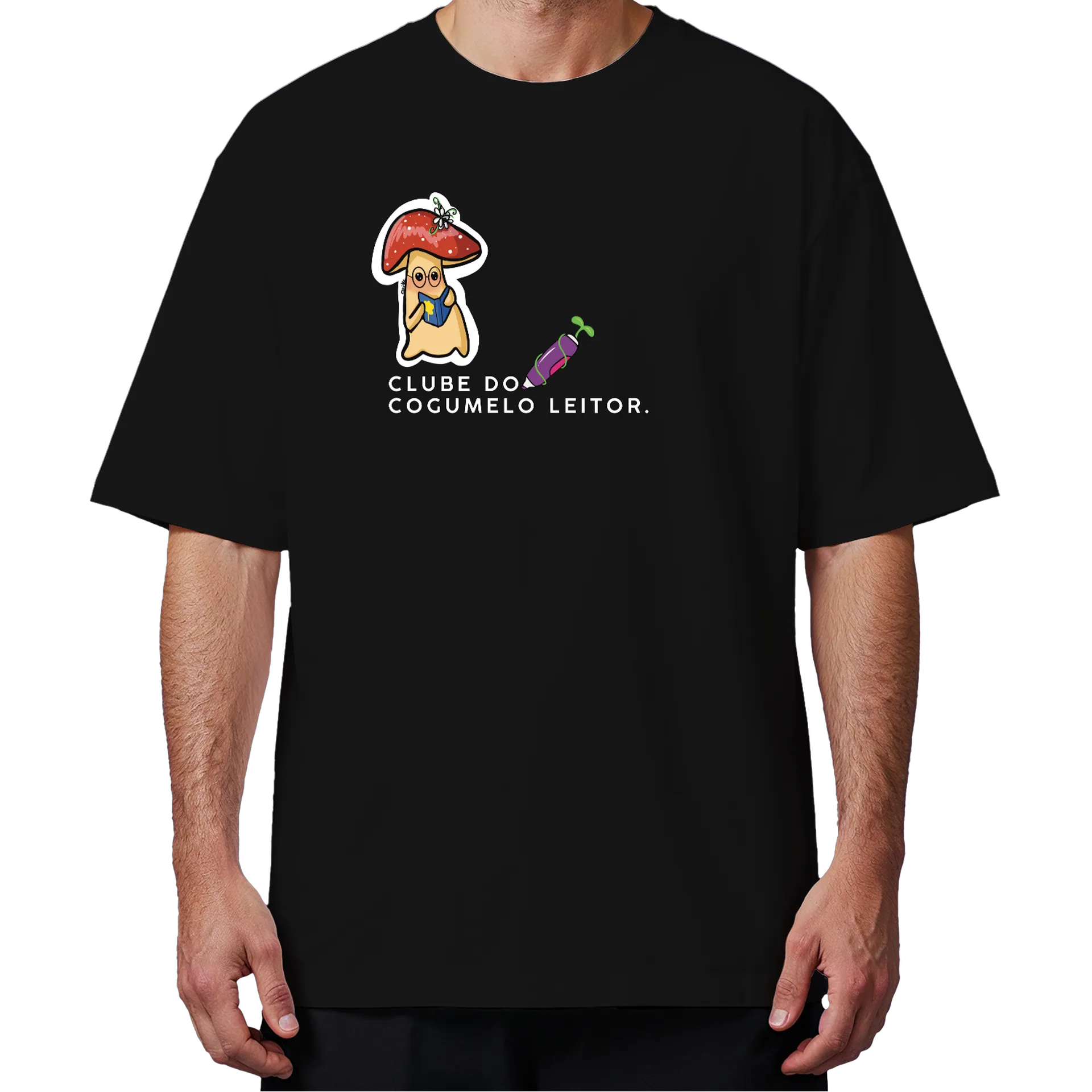 Camiseta Oversized CLUBE DO COGUMELO! - Imagem 4