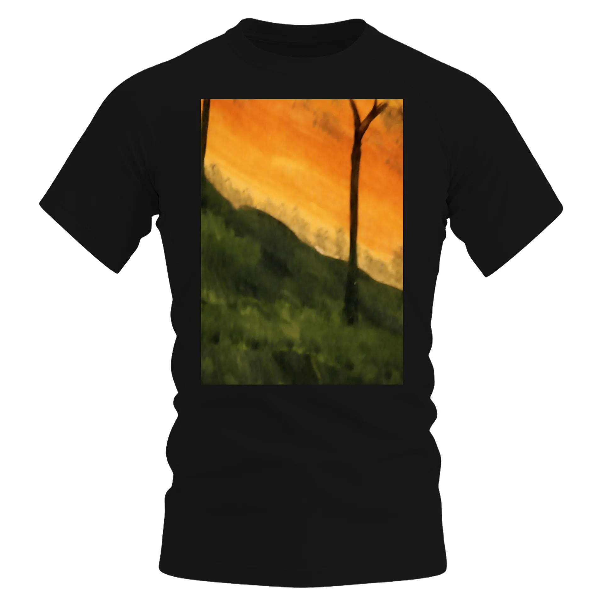 Camiseta Dry Fit Paisagem de Árvores ao Pôr do Sol - Imagem 1