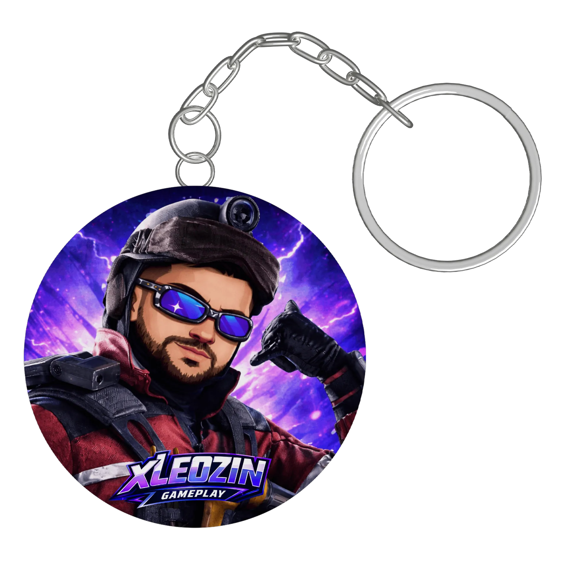 Chaveiro personalizado de xleozingameplay