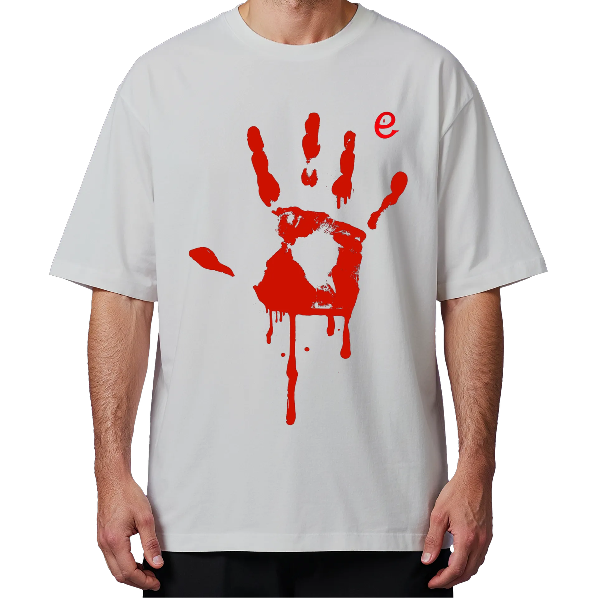 Camiseta Hell Blood Hand Oversized - Imagem 4
