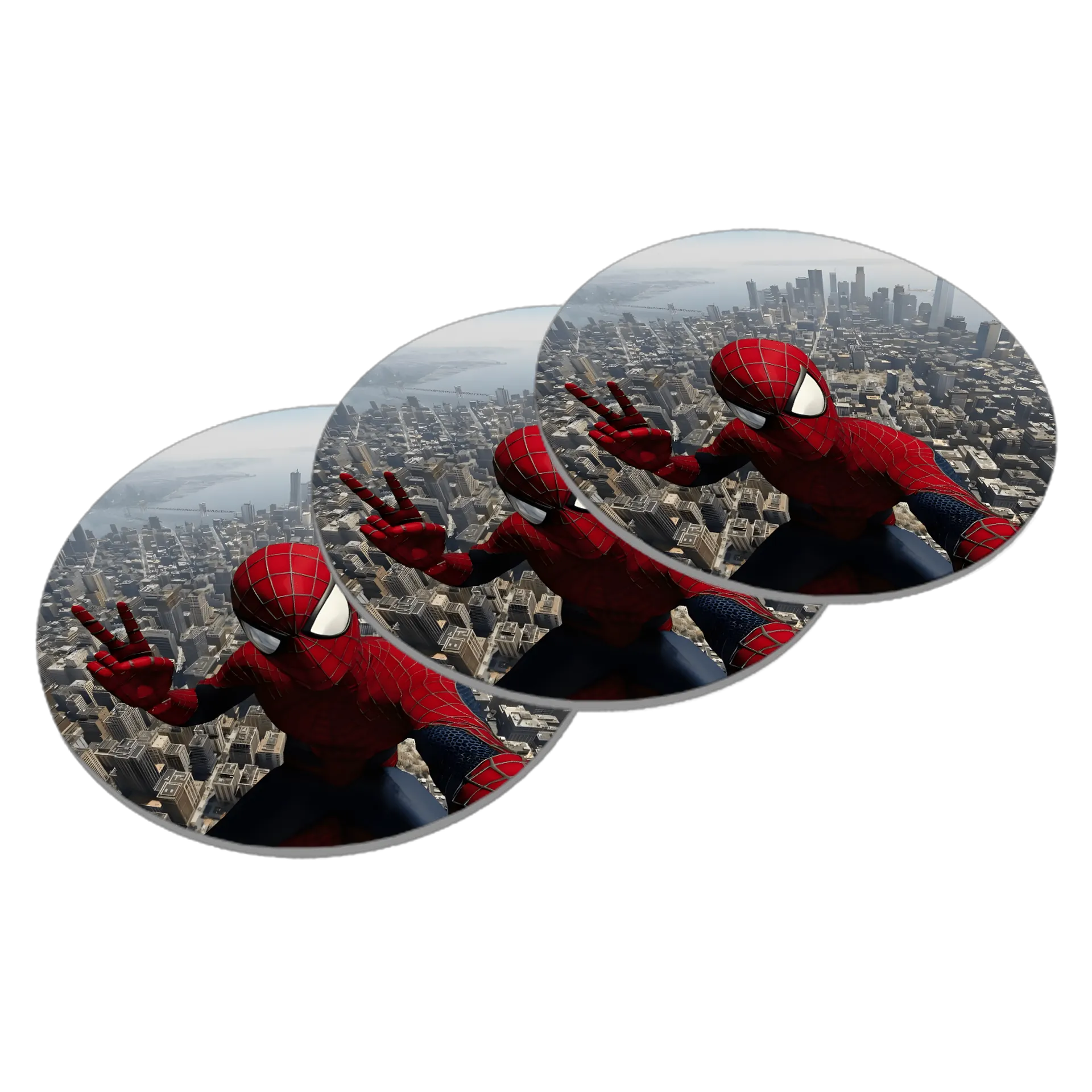 Porta-copo Spider-Man Cityscape MDF - Imagem 2
