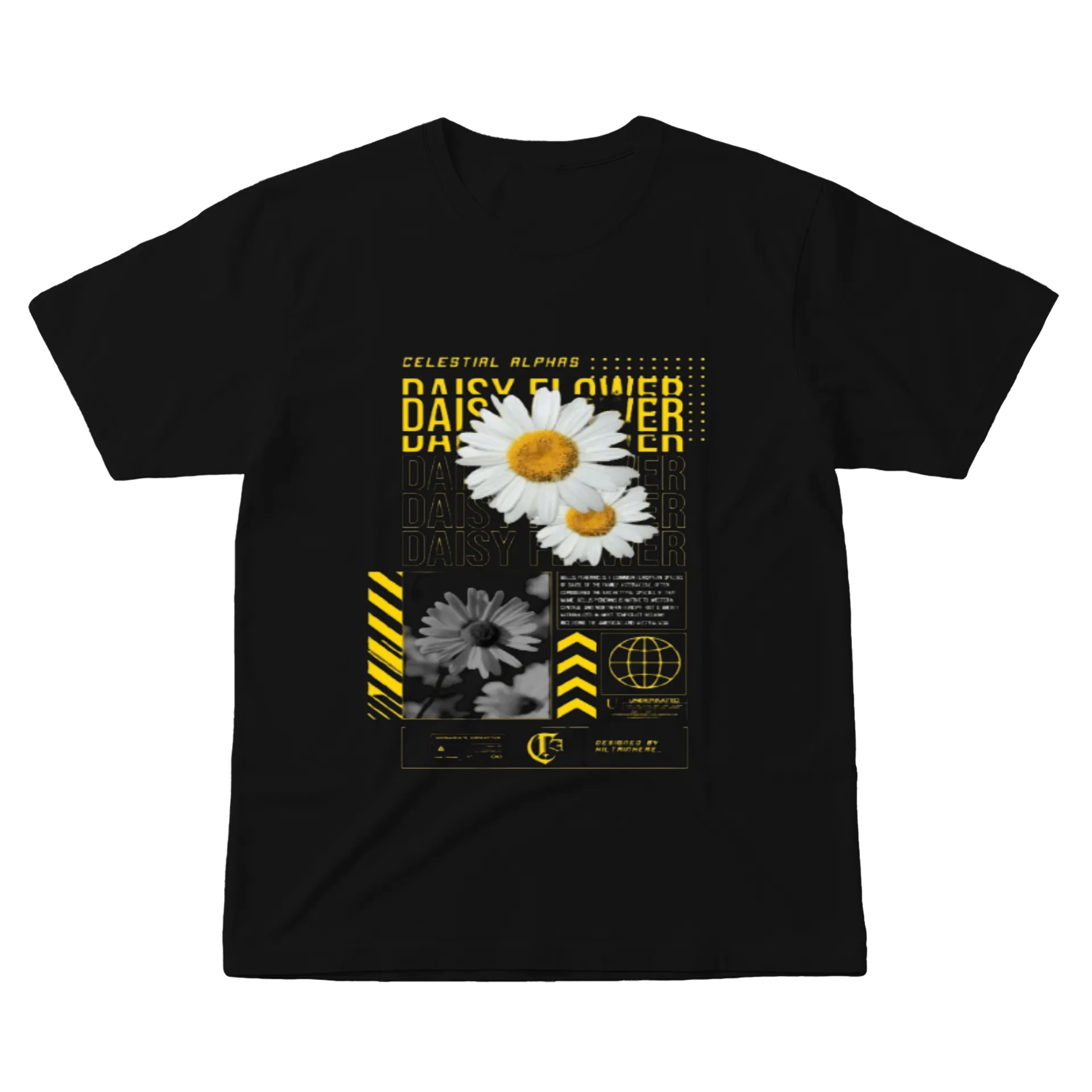Camiseta Estampa Margarida Floral 100% Algodão - Imagem 1