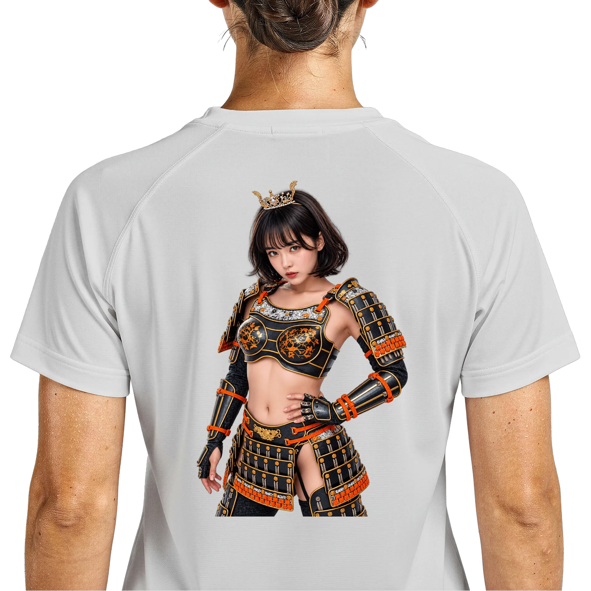Camiseta Dry Fit Guerreira de Armadura Samurai Realista - Imagem 5