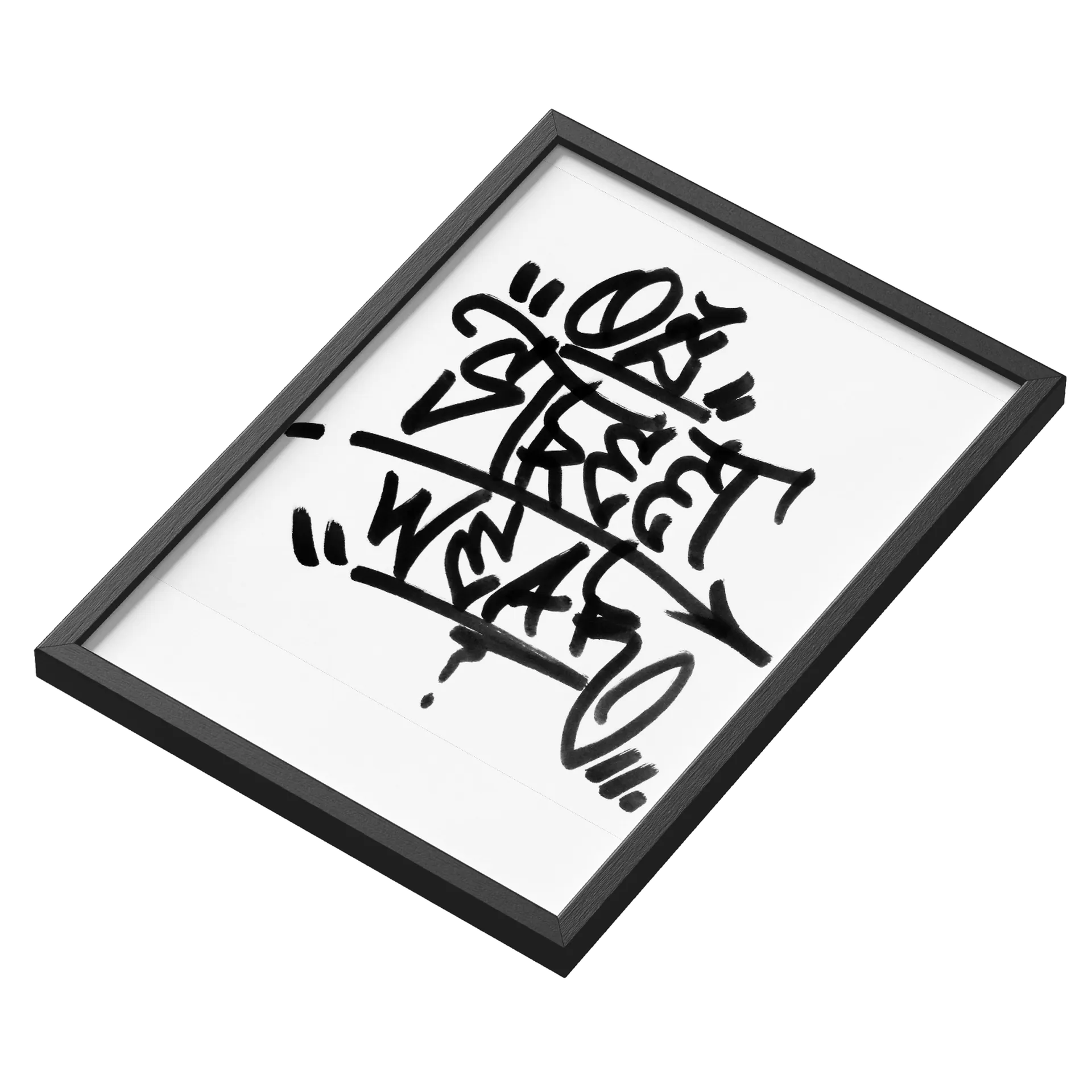 Quadro A3 Tag Vidro de Oz Streetwear — imagem 3 de 3