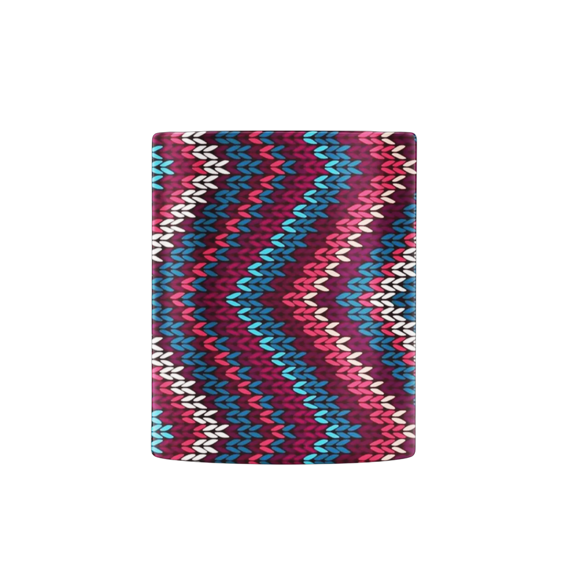 Caneca Porcelana Estampa Tribal Azul Rosa 325ml - Imagem 2