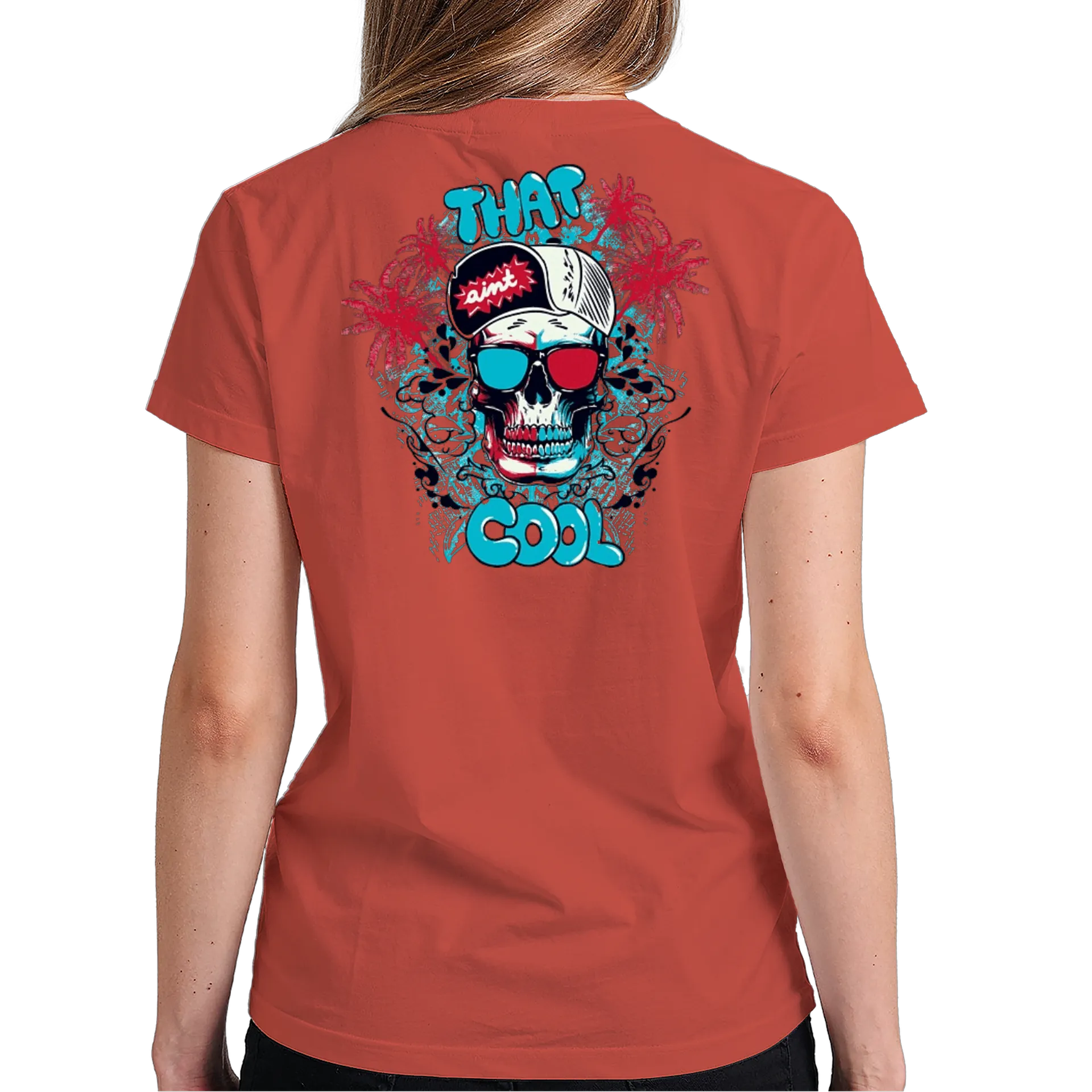 Camiseta Estampa Caveira Colorida 100% Algodão - Imagem 6