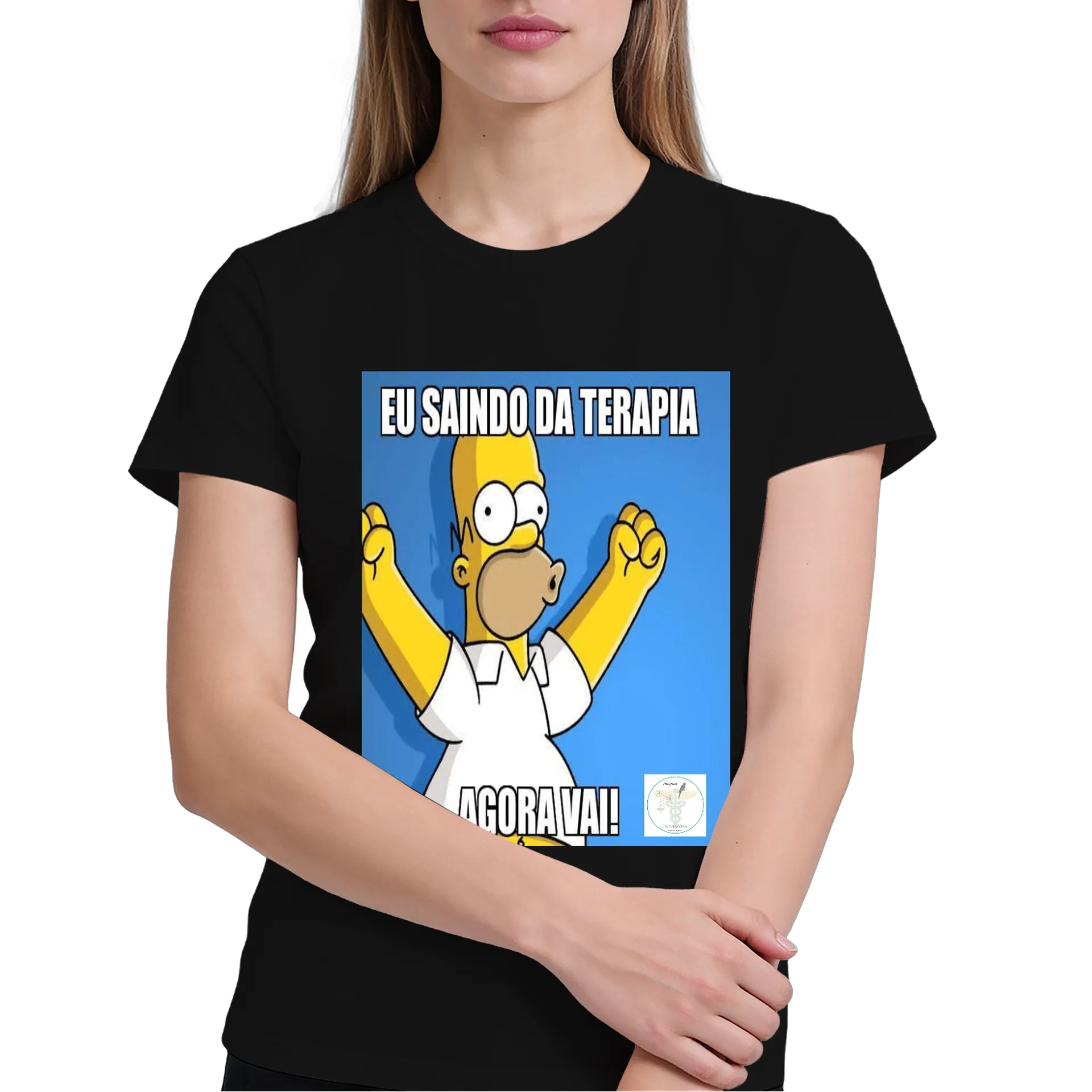Camiseta Estampa Homer Simpsons Agora Vai 100% Algodão - Imagem 4