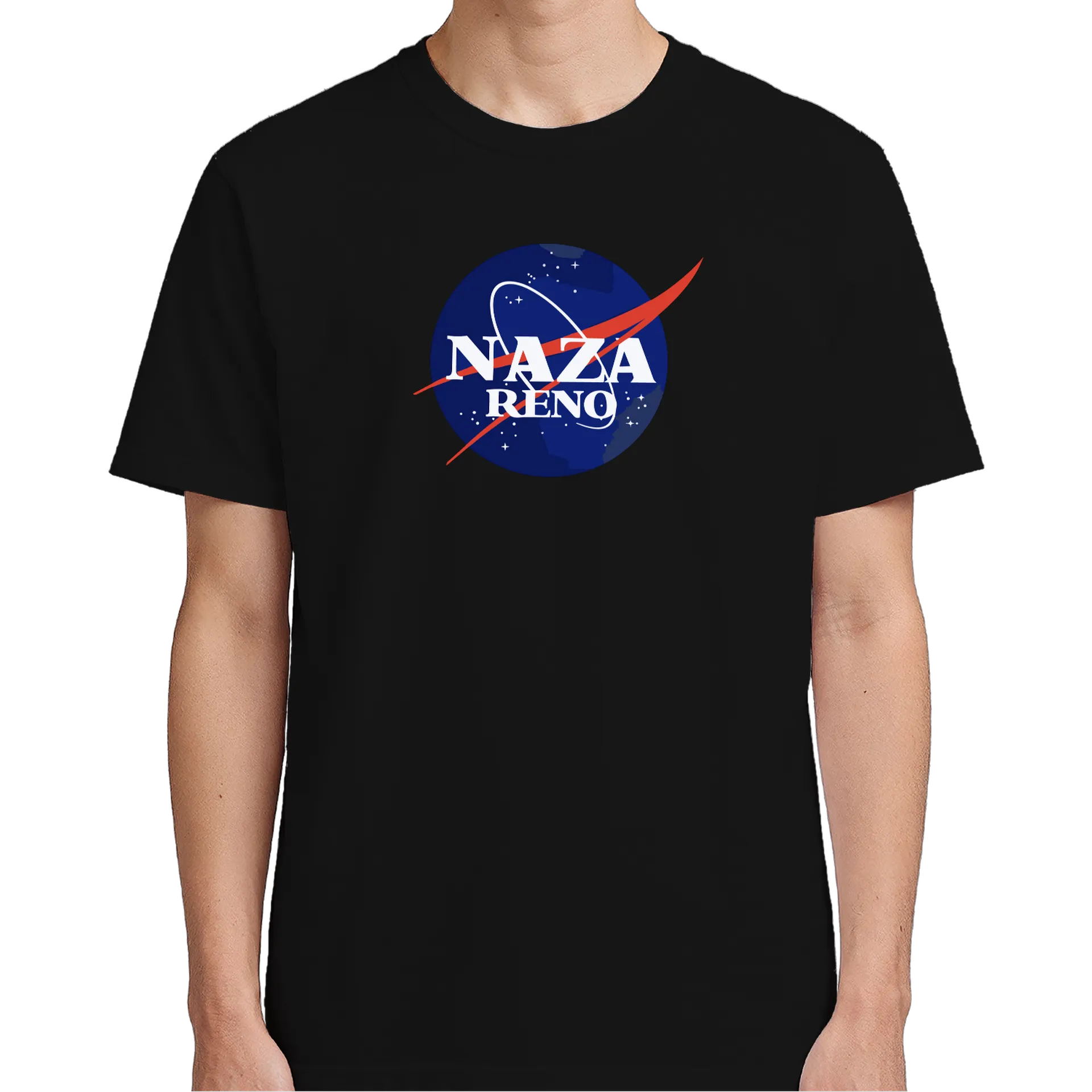 Camiseta Estampa Tipográfica Nasa Reno 100% Algodão - Imagem 5