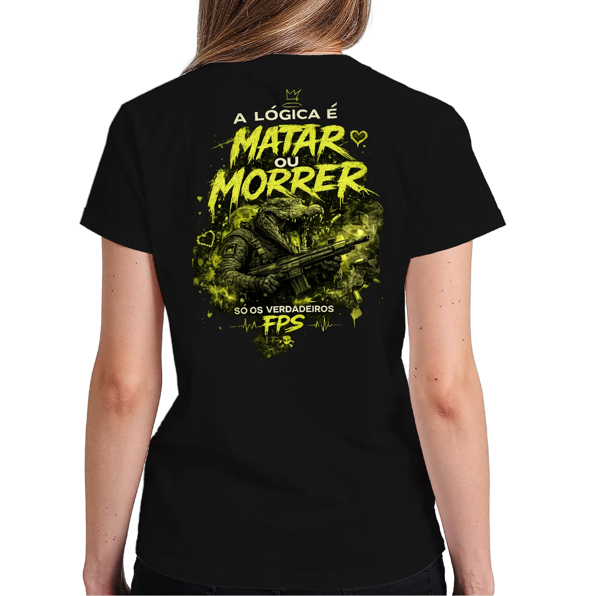 Camiseta Personalizada Preto 100% Algodão - Imagem 6