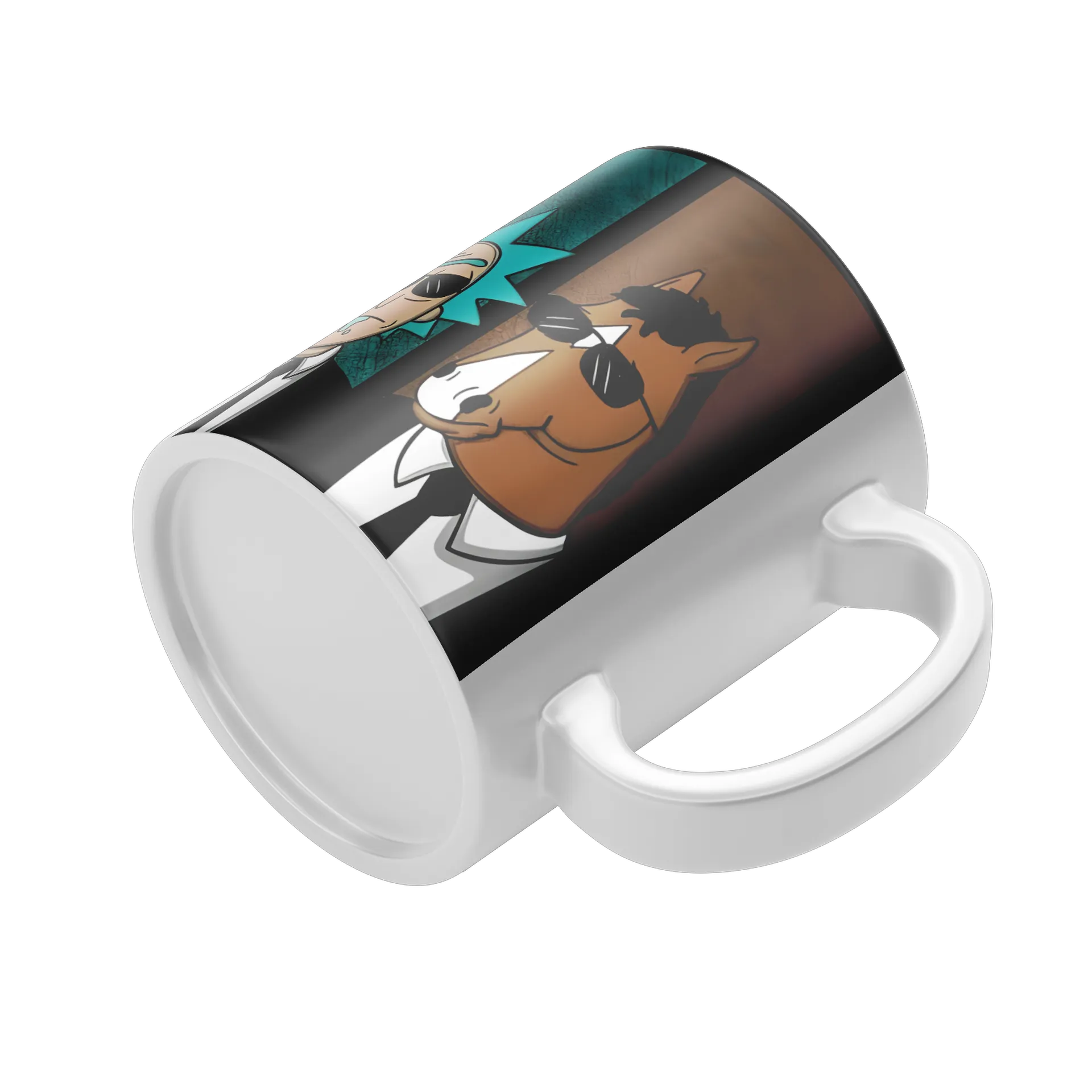 Caneca Personagens de Desenho com Óculos Escuros 325ml - Imagem 4