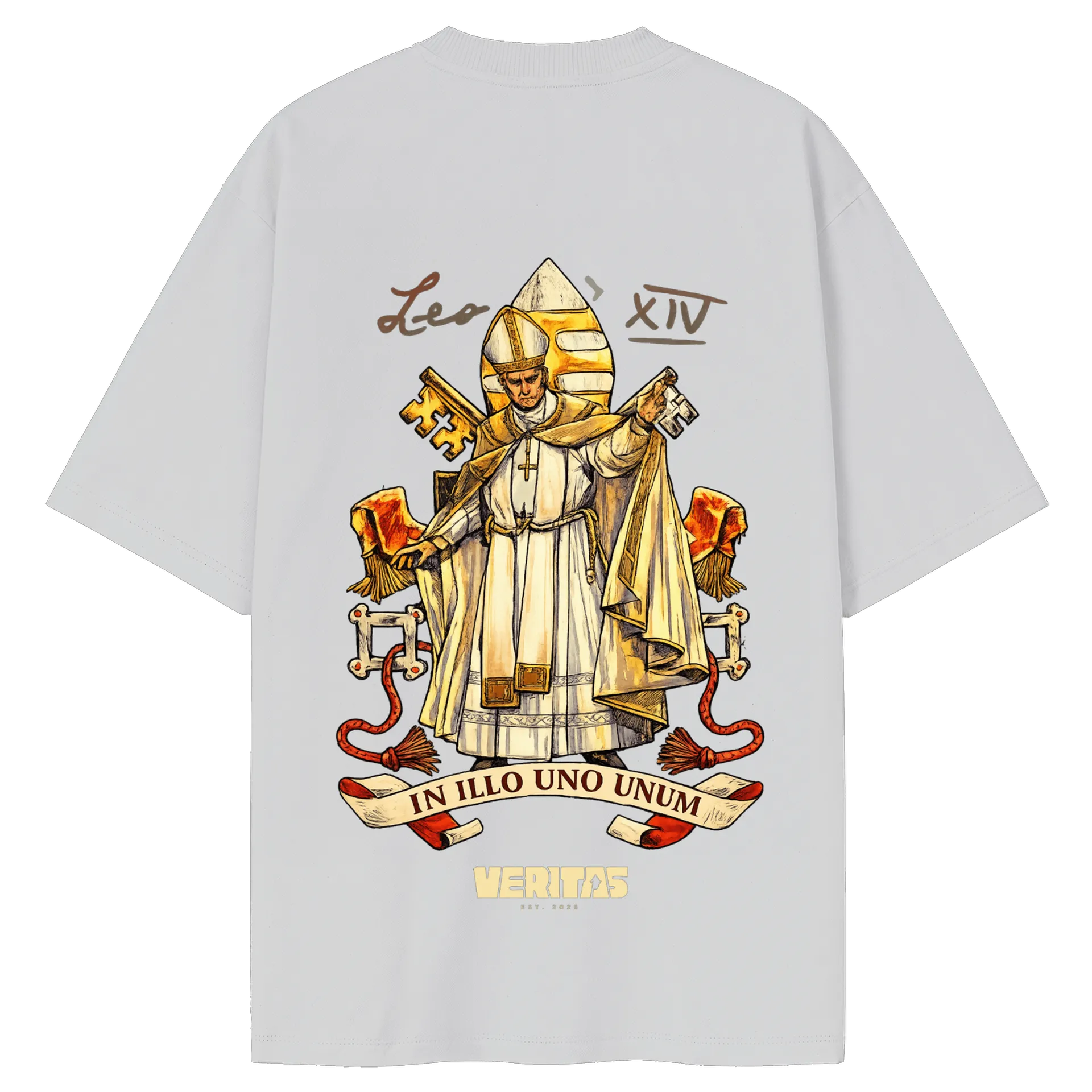 Camiseta Oversized - Papa Leo XIV de VERITAS