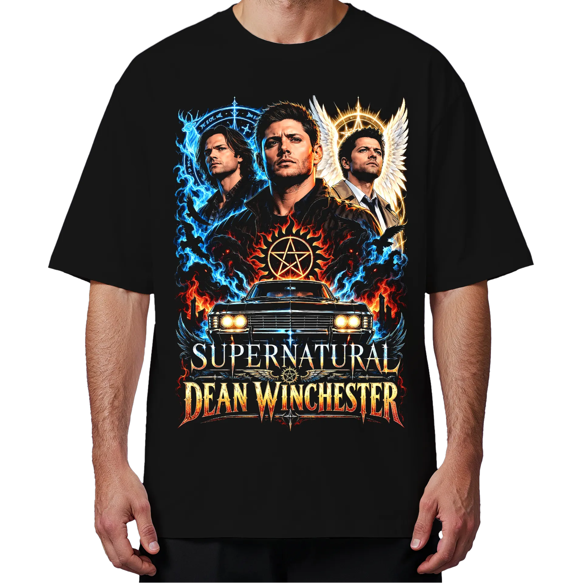 Camiseta Oversized Supernatural Dean Winchester Premium - Imagem 4