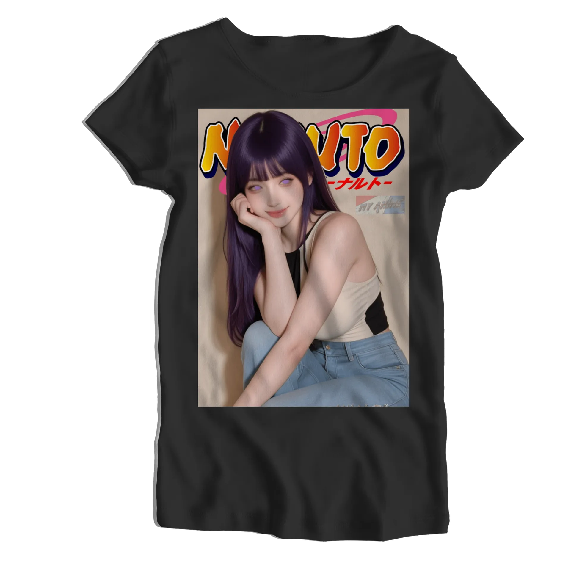 Camiseta Babylook Naruto Retrato Anime 100% Algodão - Imagem 1