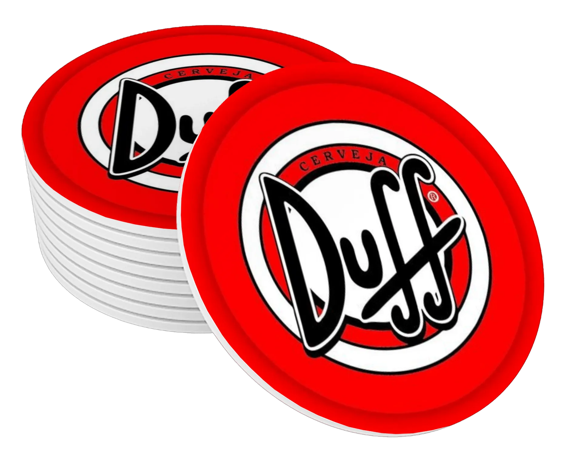 Porta-copo MDF Estampa Duff Cerveja 10x10cm - Imagem 1