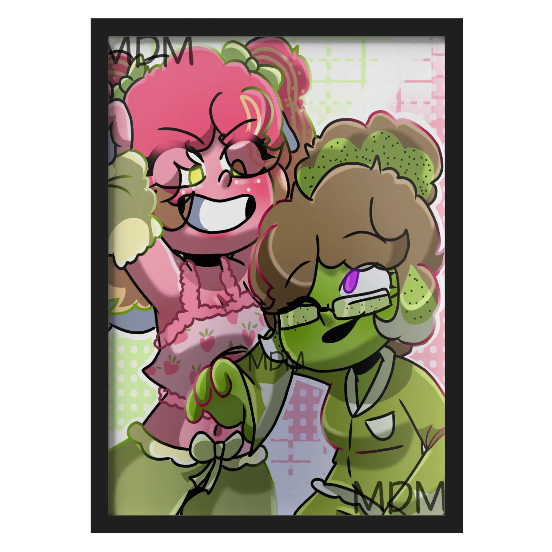 Quadro A3 Kelly & Molly de Mundo da Molly — imagem 1 de 3