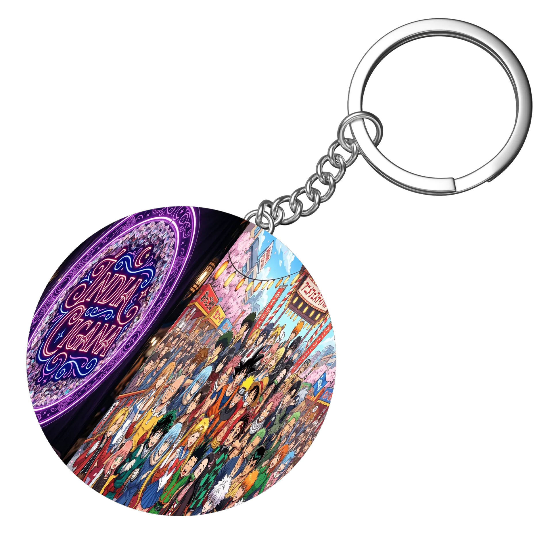 Chaveiro MDF Estampa Anime Personagens Diversos - Imagem 4