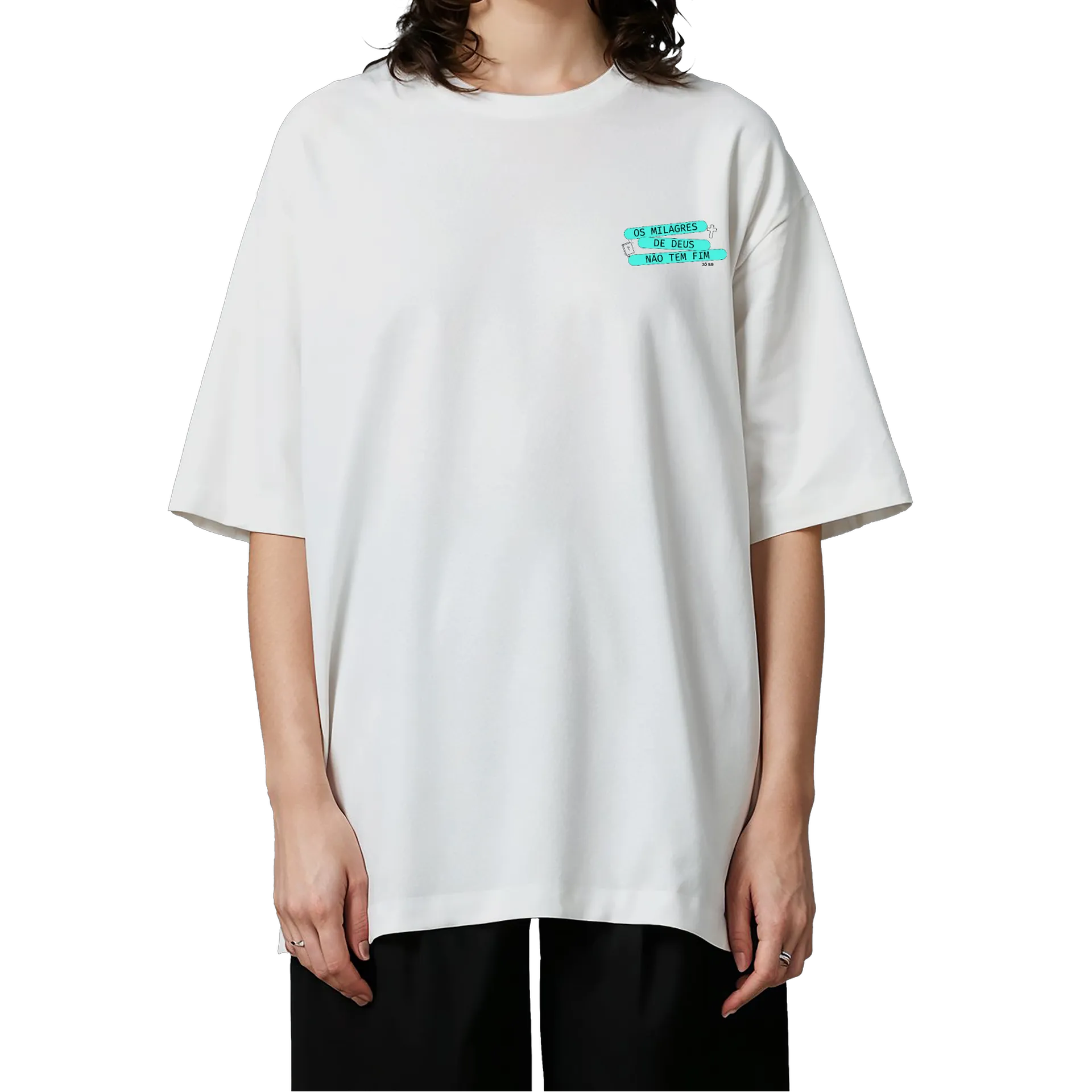 Camiseta Oversized Leão Coroado Arte Colorida 50% Algodão de PUBLI UP  — imagem 3 de 6
