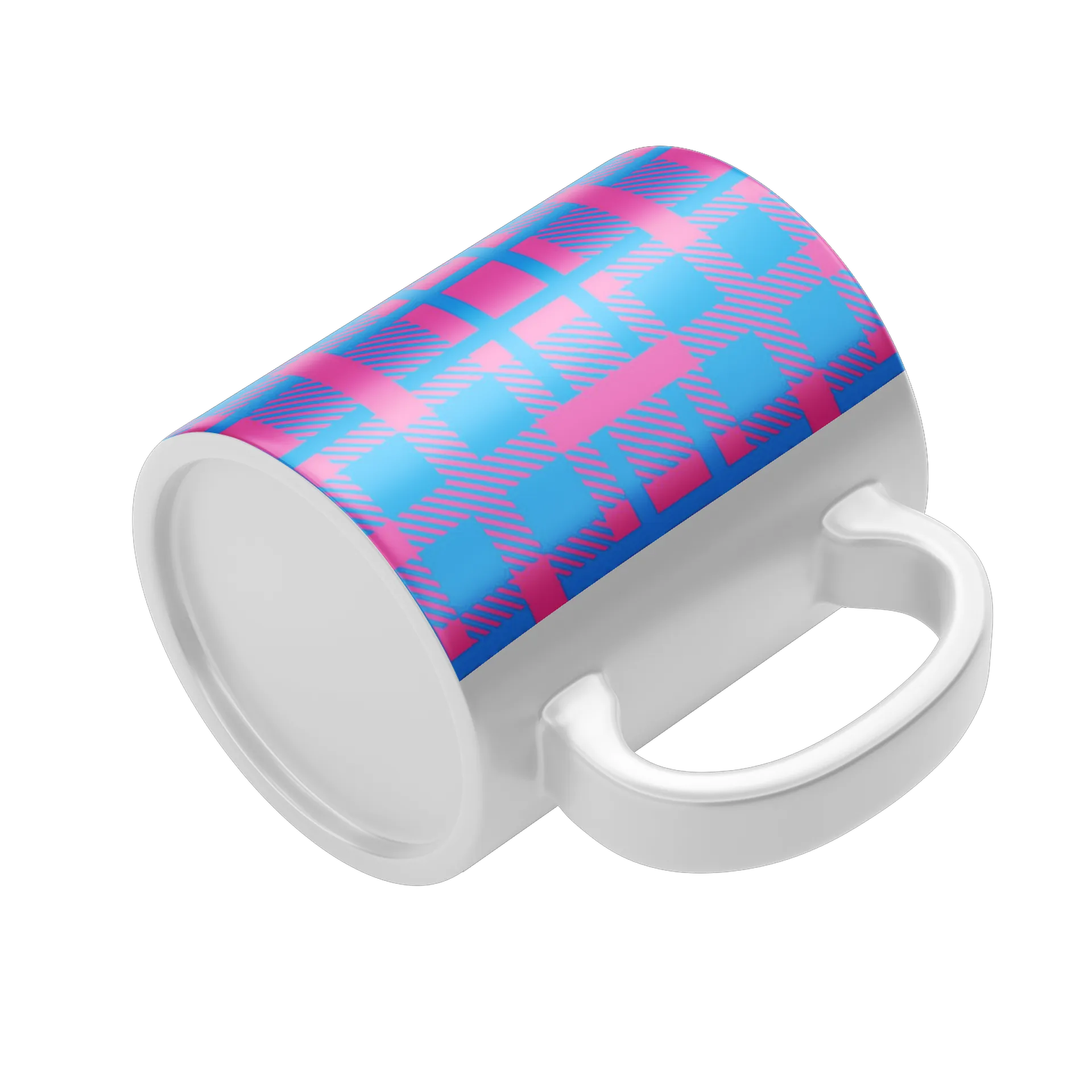 Caneca Porcelana Funcional Arte Foguete Neon 325ml - Imagem 4