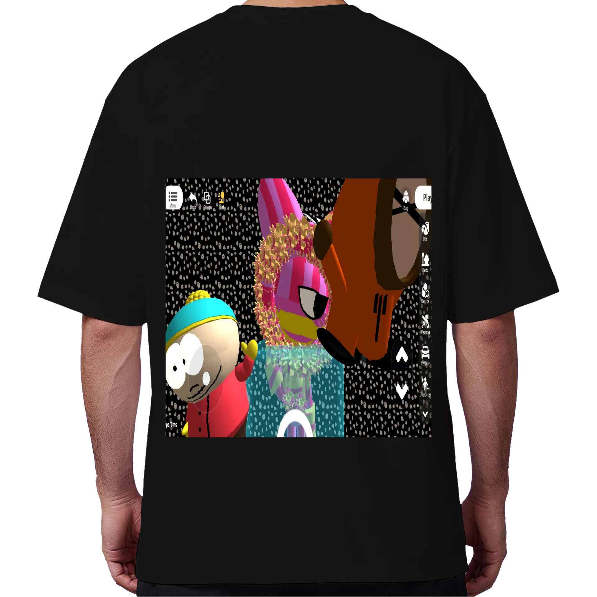 Camiseta Oversized meus personagens favoritos de Candle unier star [0fc] — imagem 6 de 6