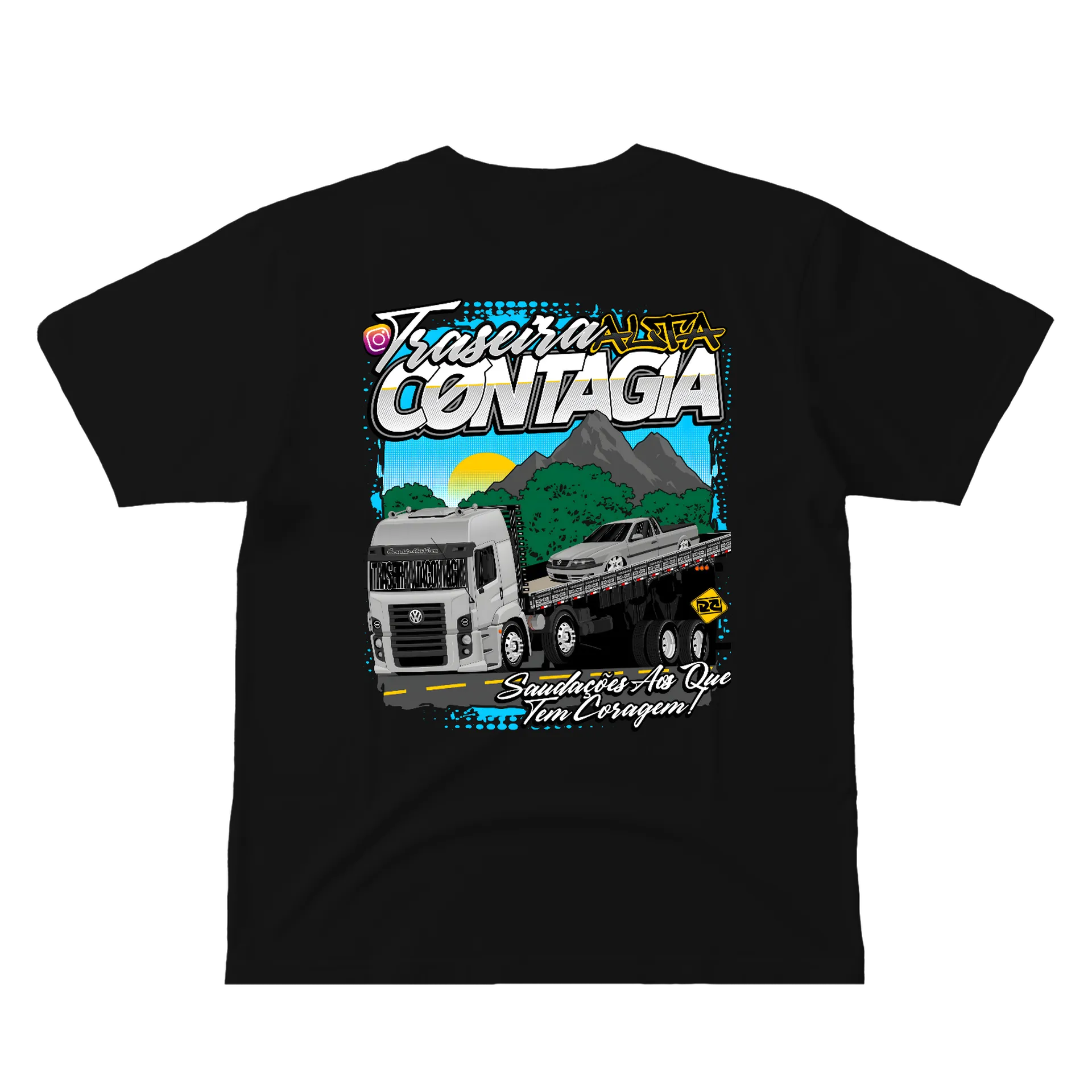 Camiseta personalizada de traseiraaltacontagia — imagem 1 de 6