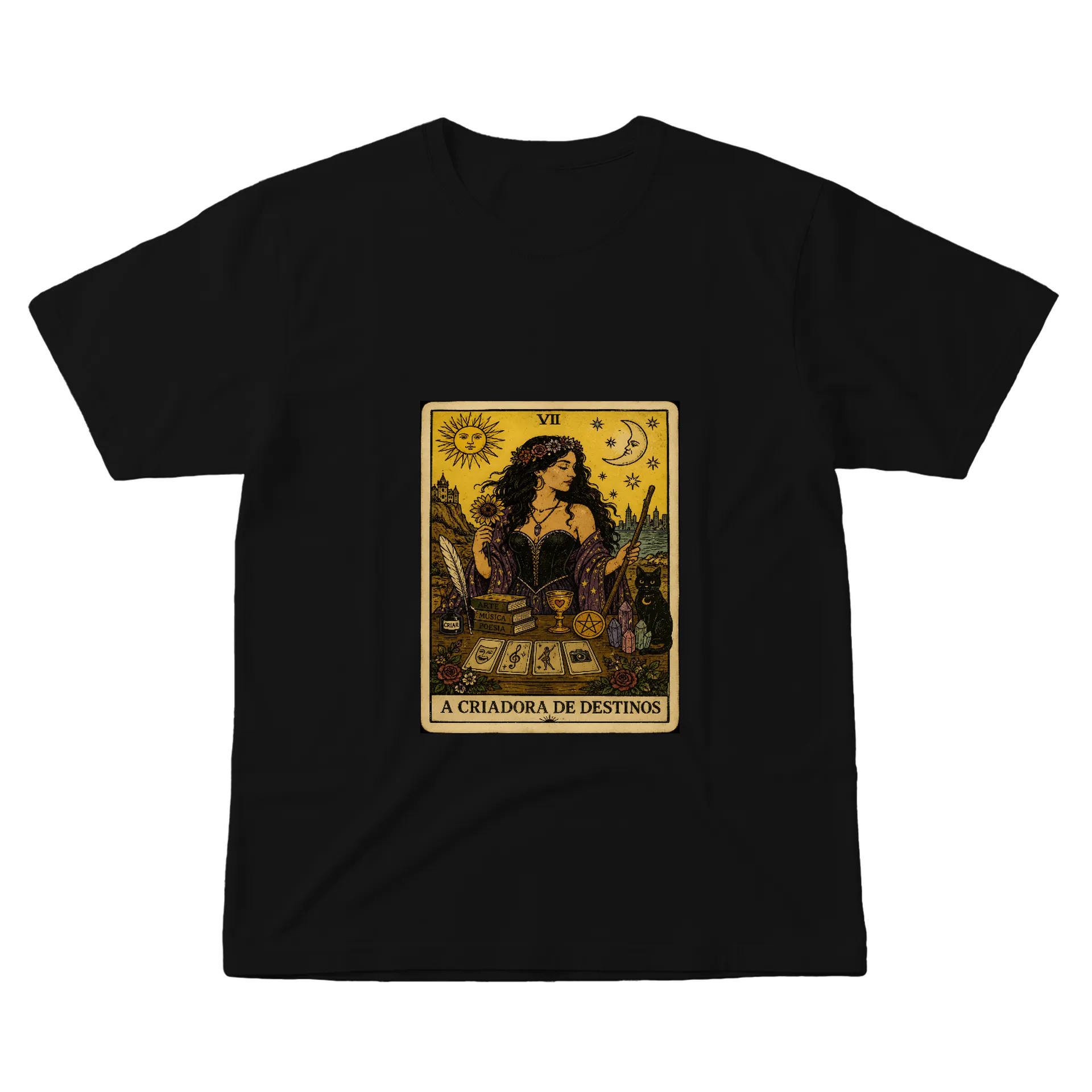 Camiseta A Criadora de Destinos 100% Algodão - Imagem 1