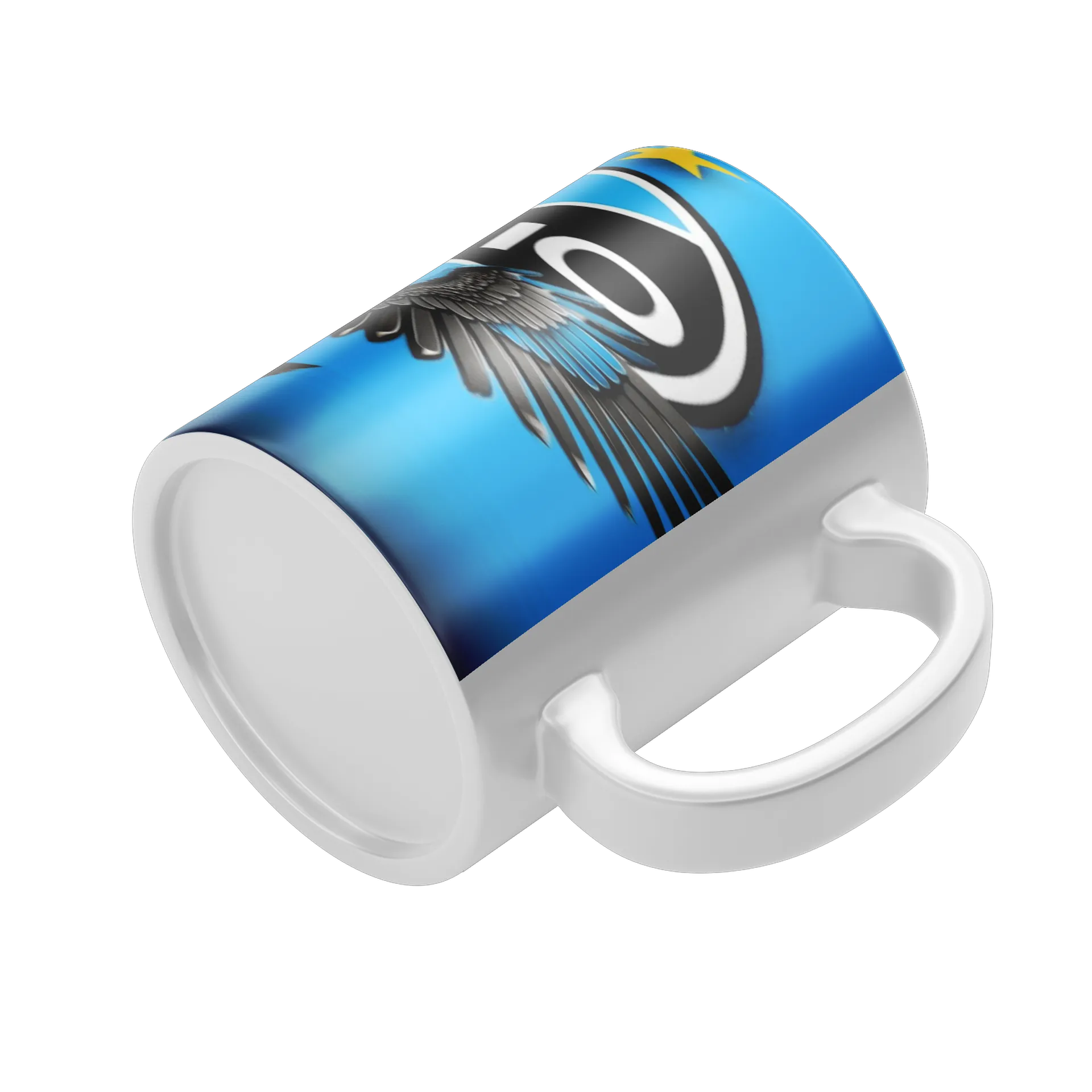 Caneca Porcelana Grêmio Águia Azul 325ml - Imagem 4