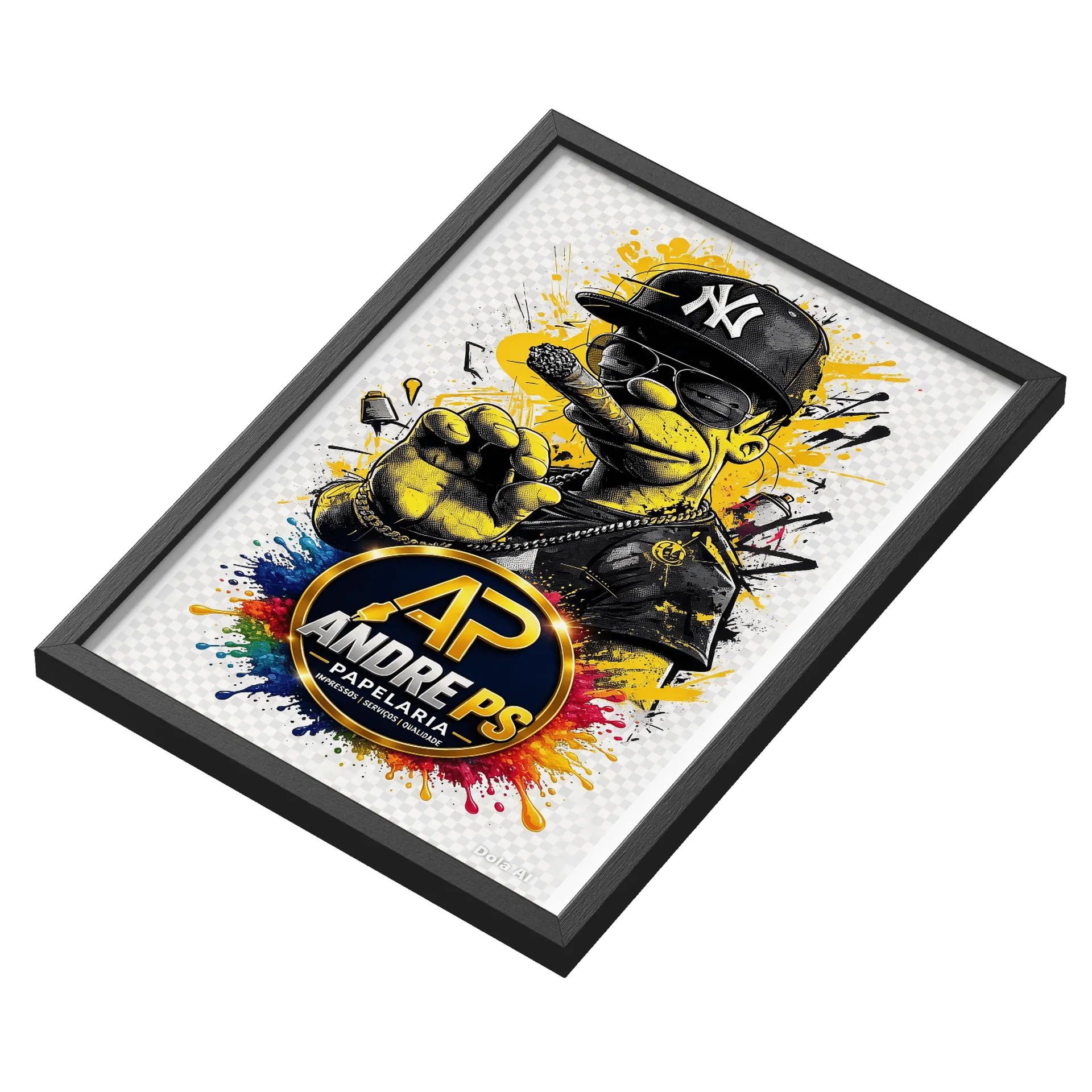 Quadro A3 personalizado Com Vidro de Andre ps — imagem 3 de 3