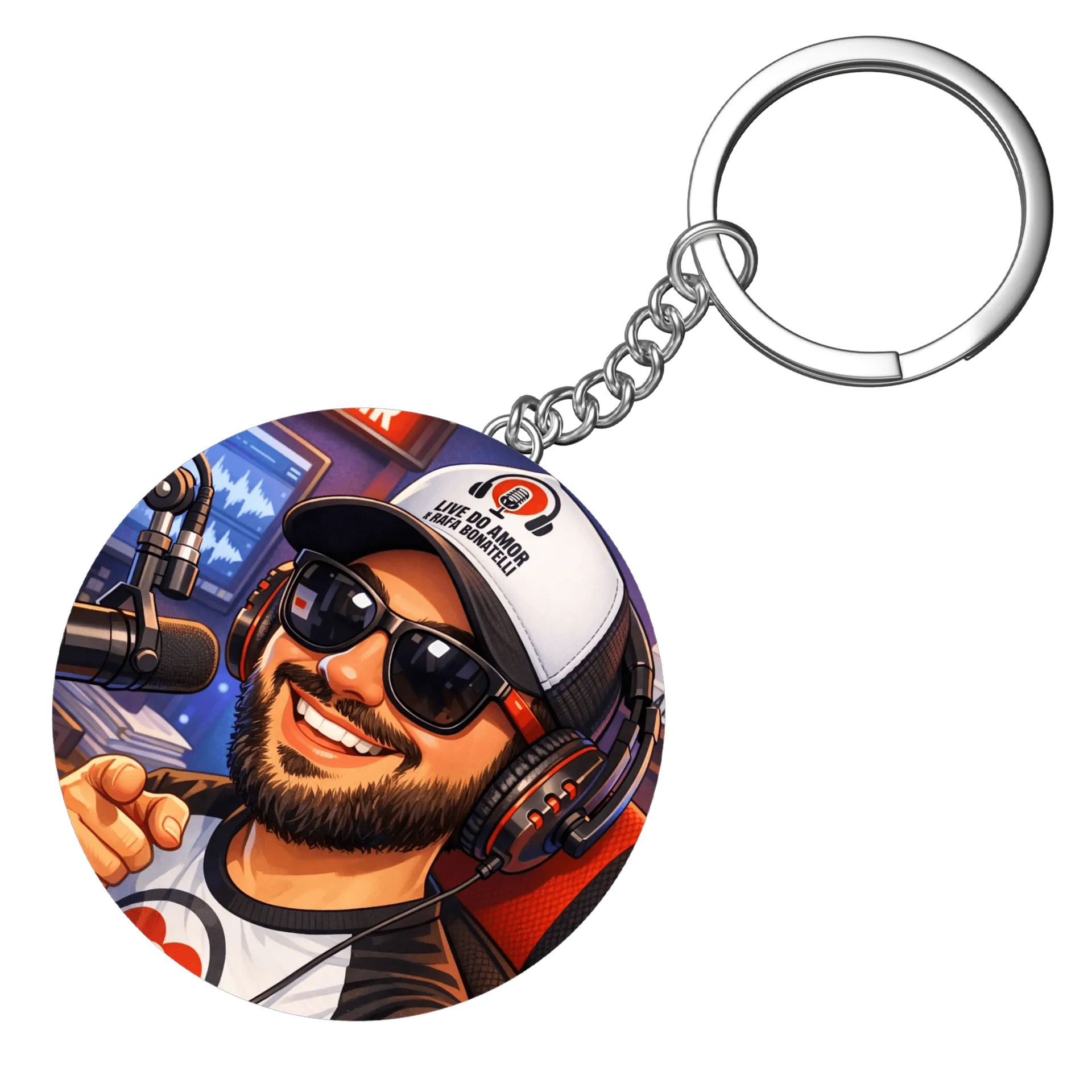 Chaveiro MDF Rafa Bonatelli Locutor - Imagem 4