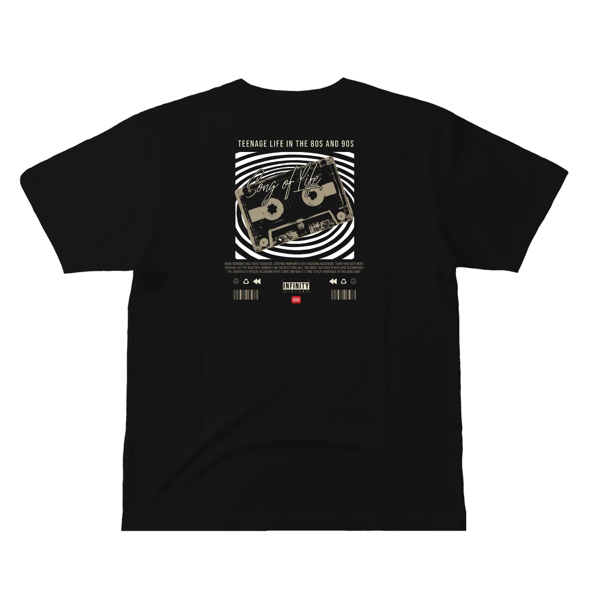 Camiseta Fita Cassete Anos 80 e 90  de Infinity History — imagem 2 de 6