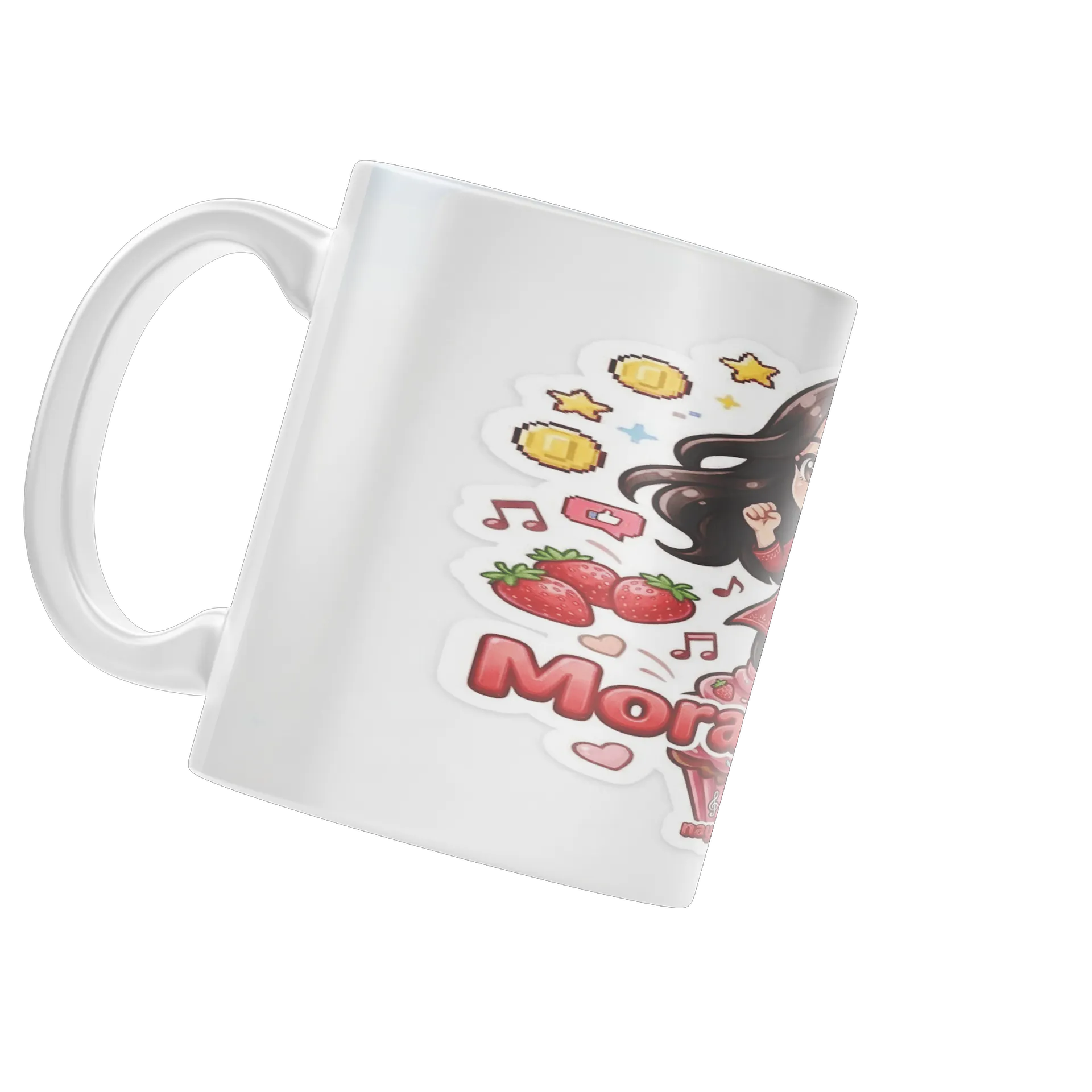Caneca Estampa Chibi Moranguinho e Morangos 325ml - Imagem 3